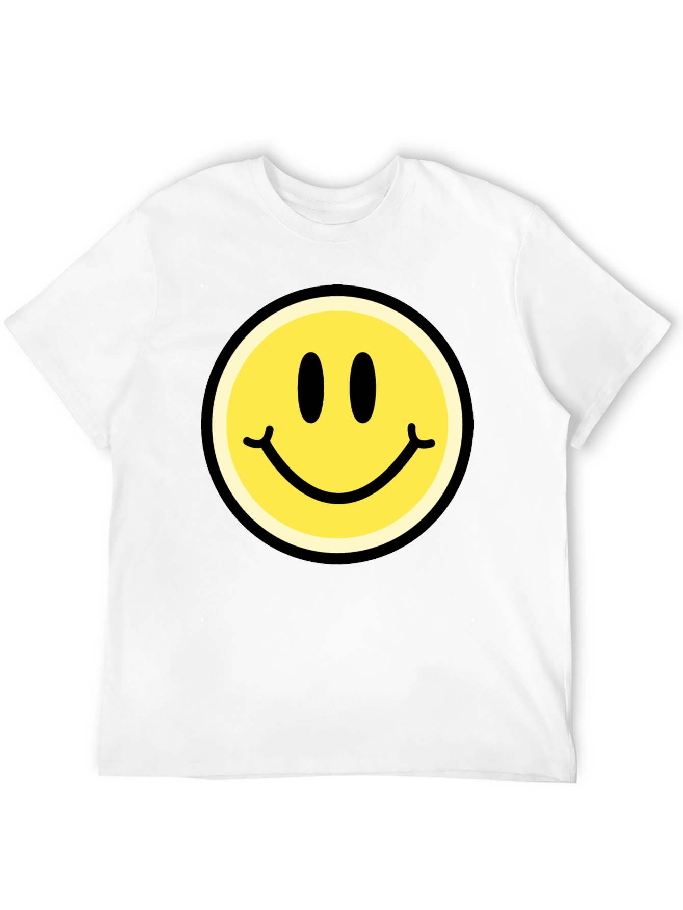 Smiley Face Graphic Black T-Shirt