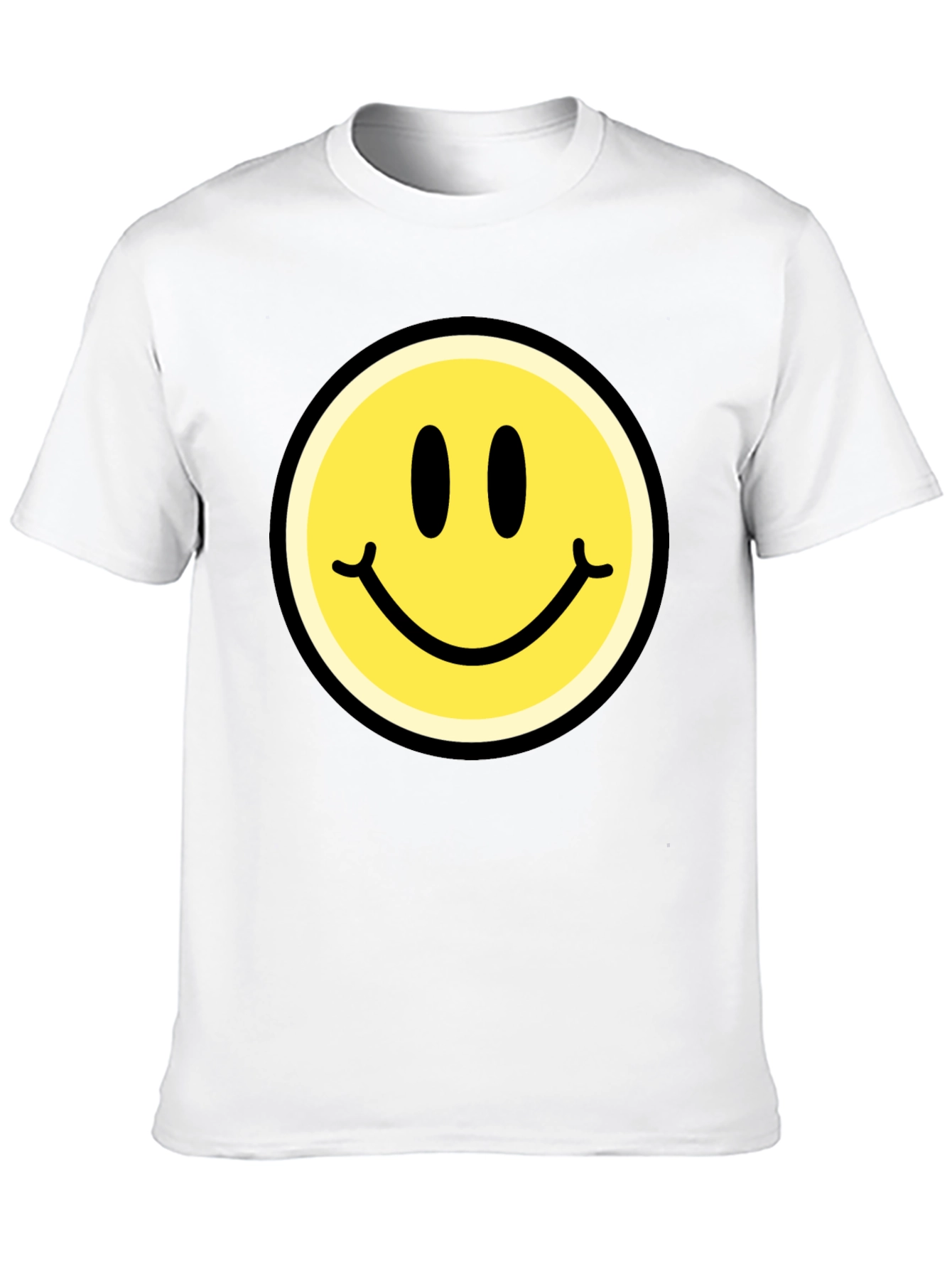 Smiley Face Graphic Black T-Shirt
