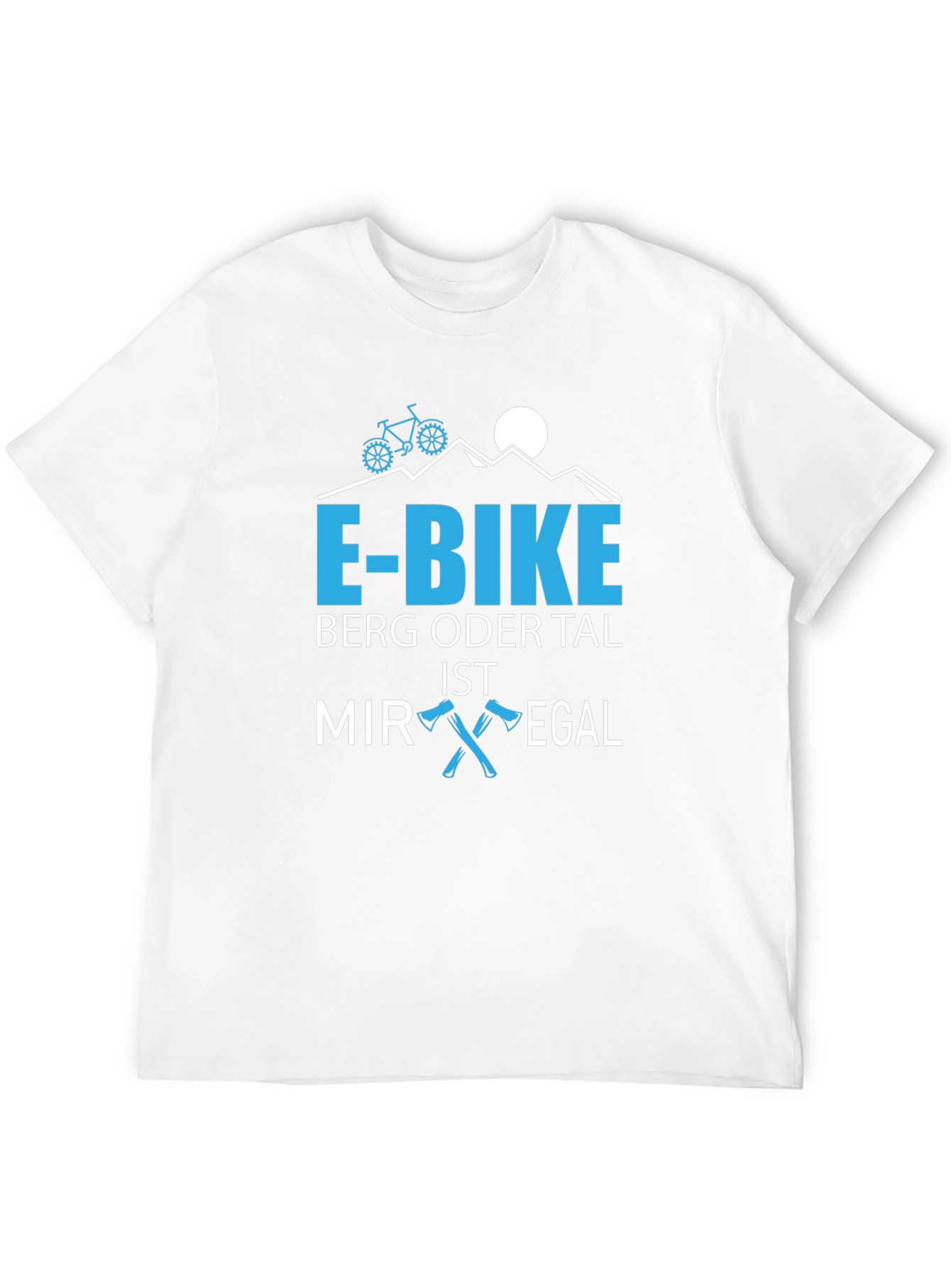 E-Bike Berg Oder Tal T-Shirt Mountain Bike Shirt