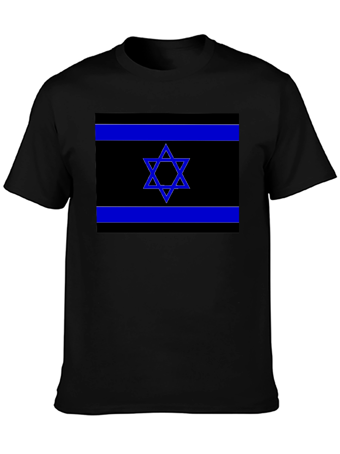 Israel Flag Graphic Tee - Black T-Shirt
