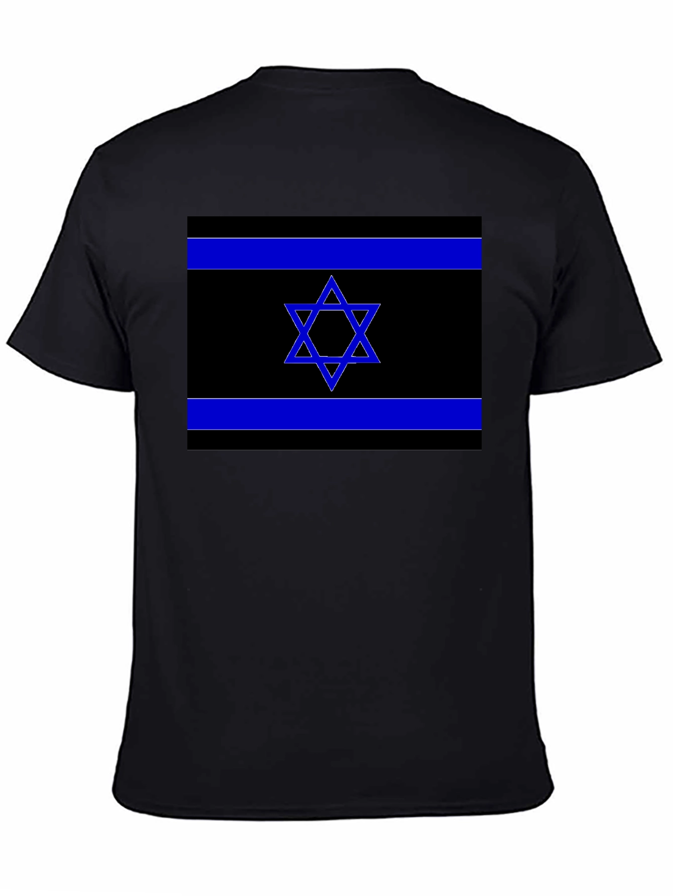 Israel Flag Graphic Tee - Black T-Shirt