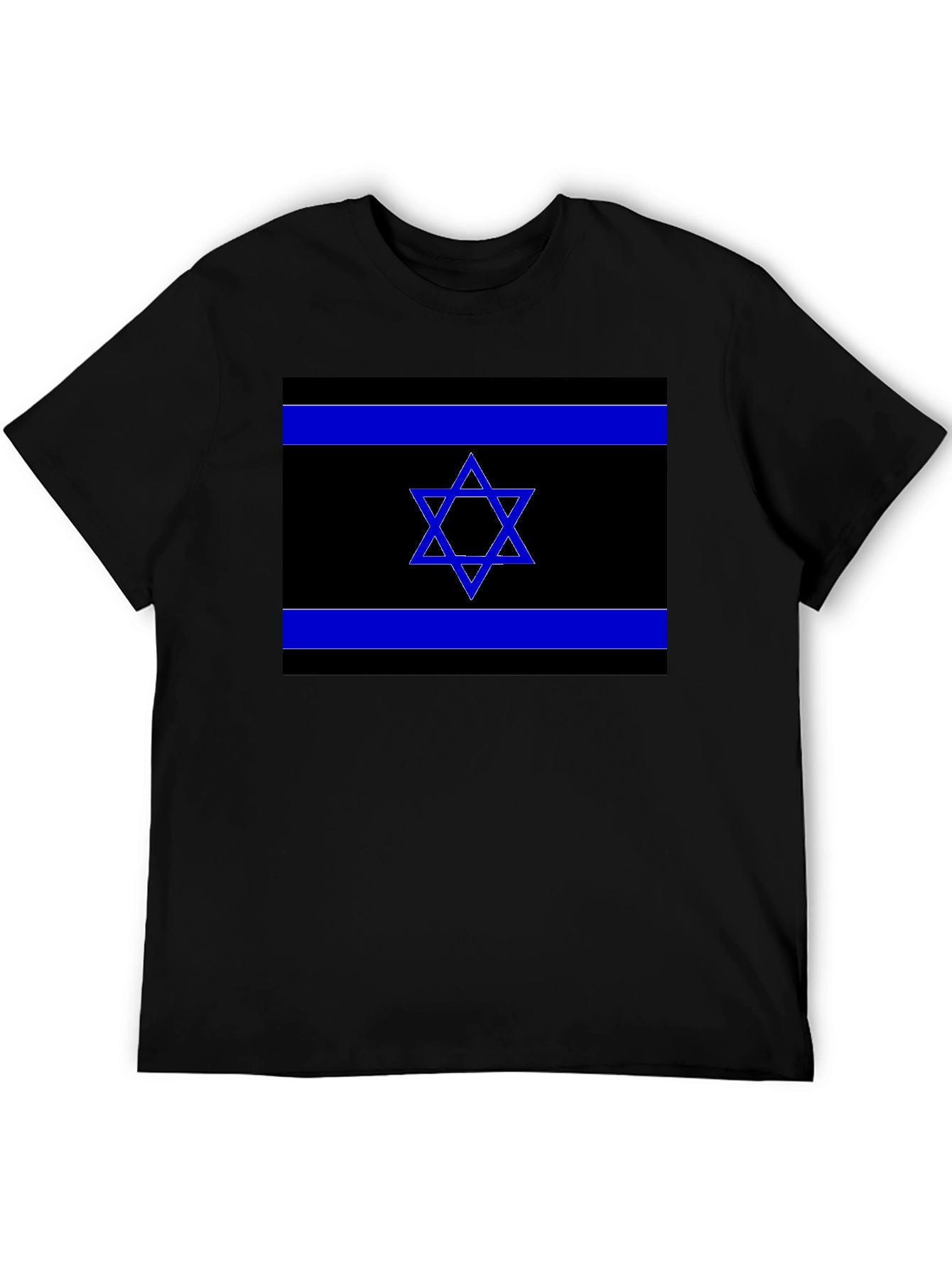Israel Flag Graphic Tee - Black T-Shirt