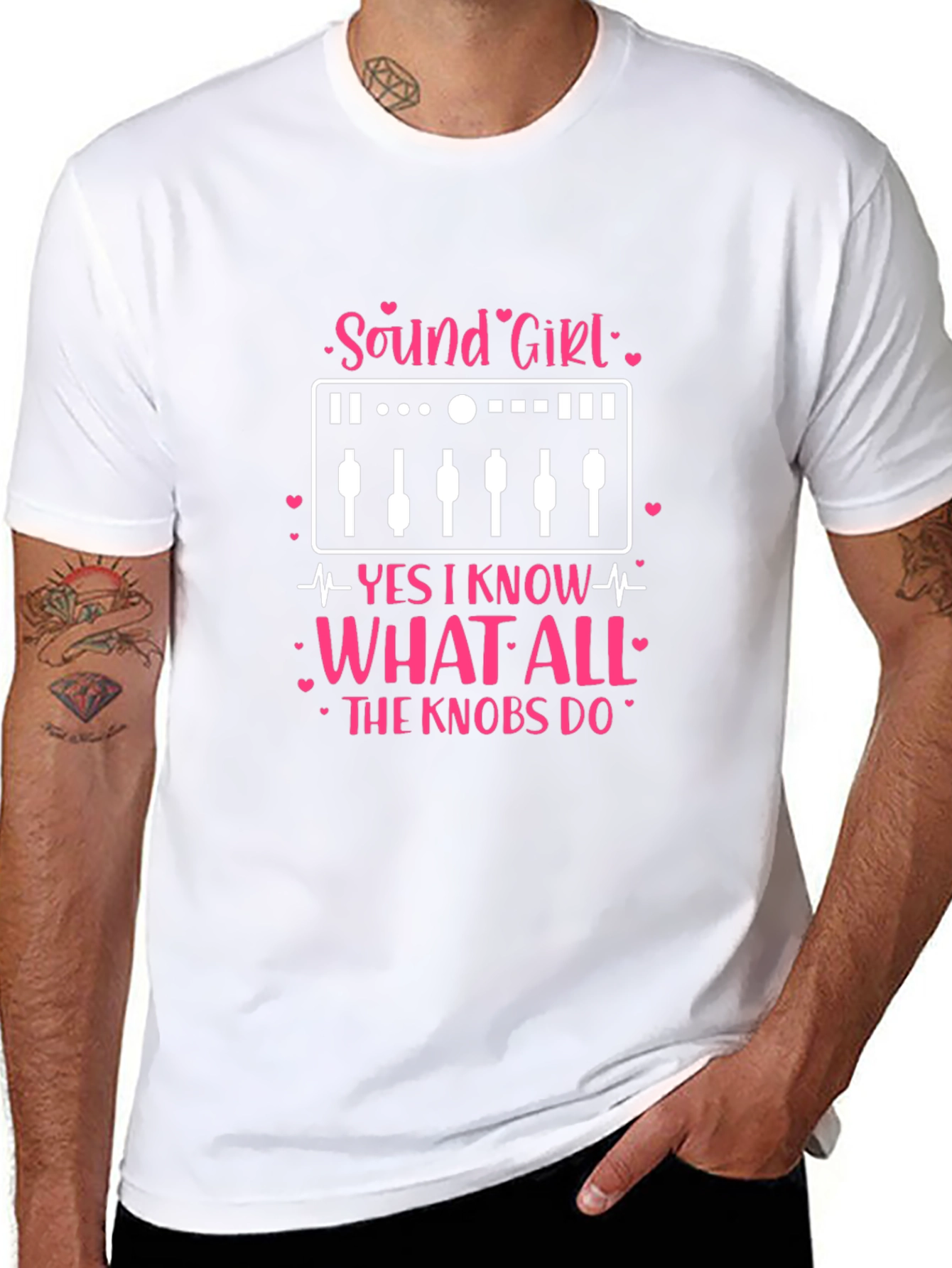 Sound Girl T-Shirt: Knows All the Knobs!
