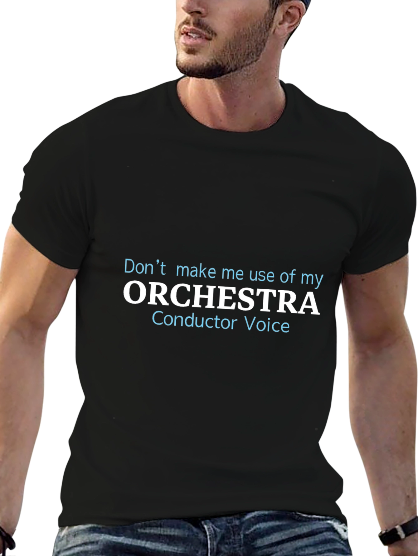 Orchestra Conductor Voice Black T-Shirt