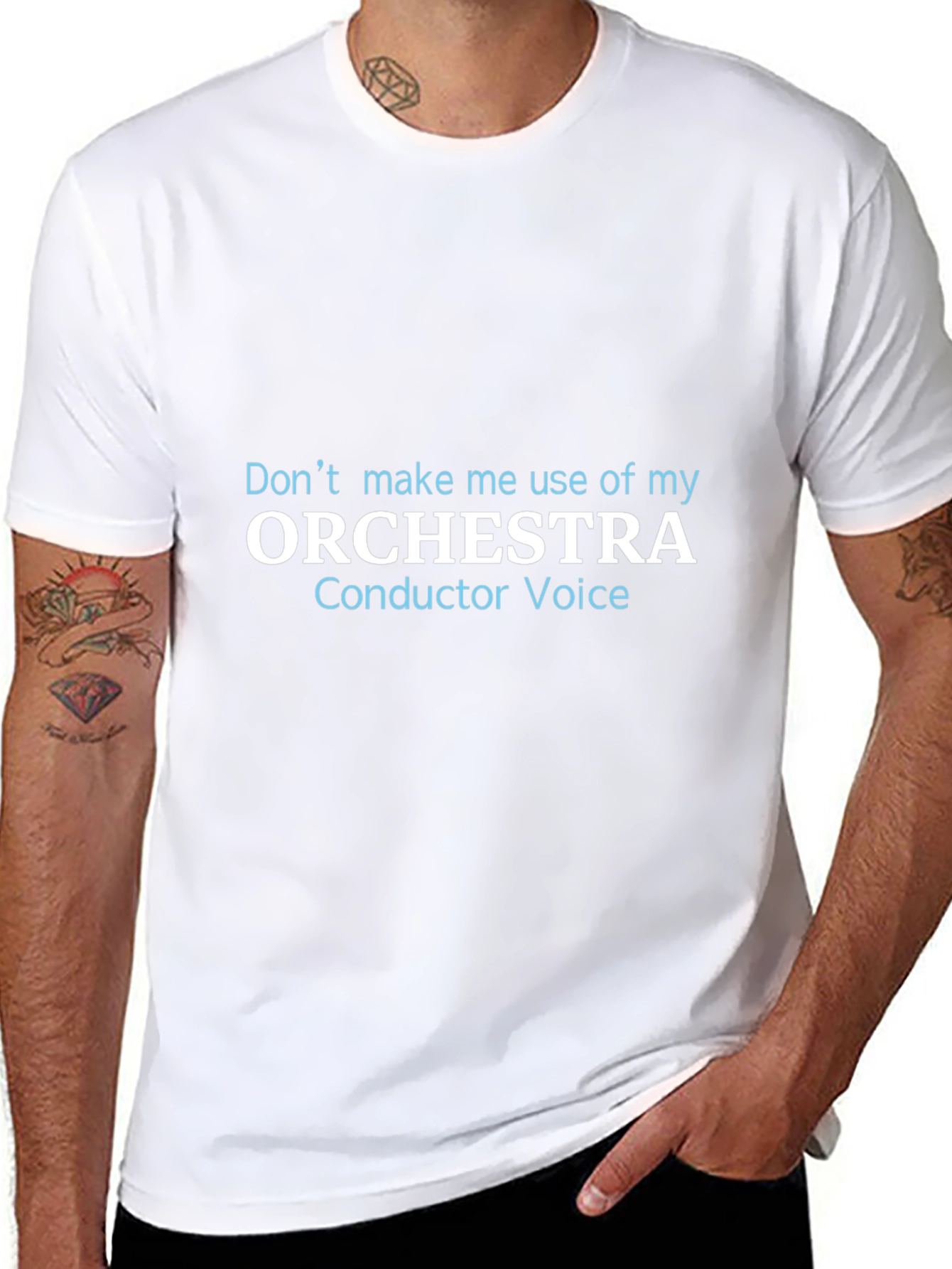 Orchestra Conductor Voice Black T-Shirt