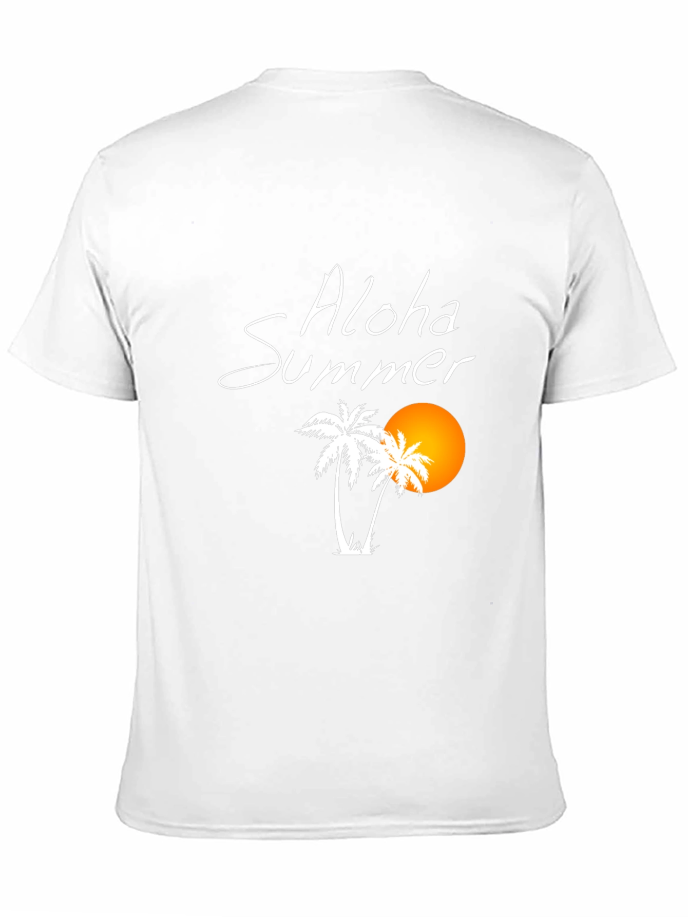 Aloha Summer Black Graphic T-Shirt