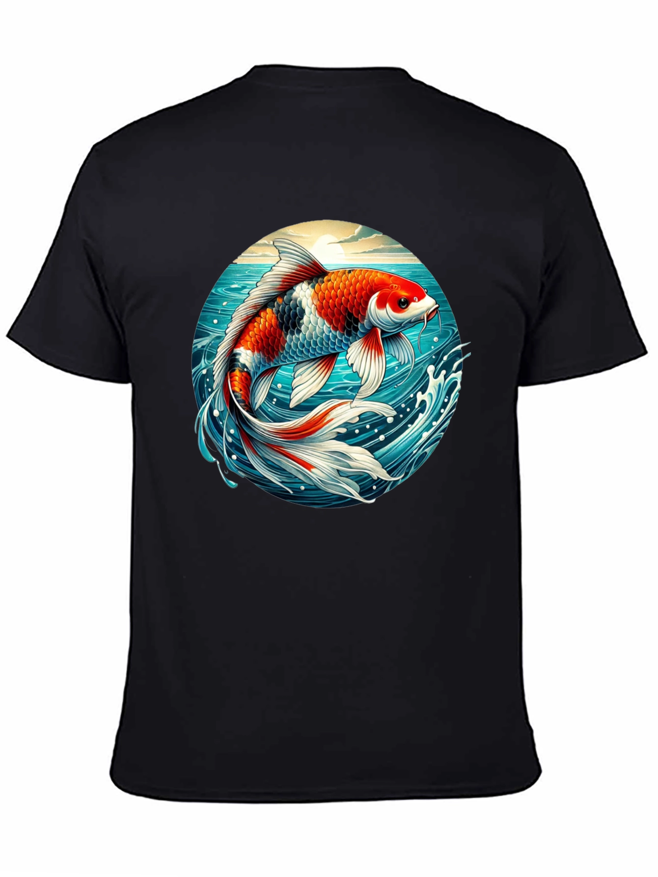 Koi Fish Graphic T-Shirt - Artistic Design