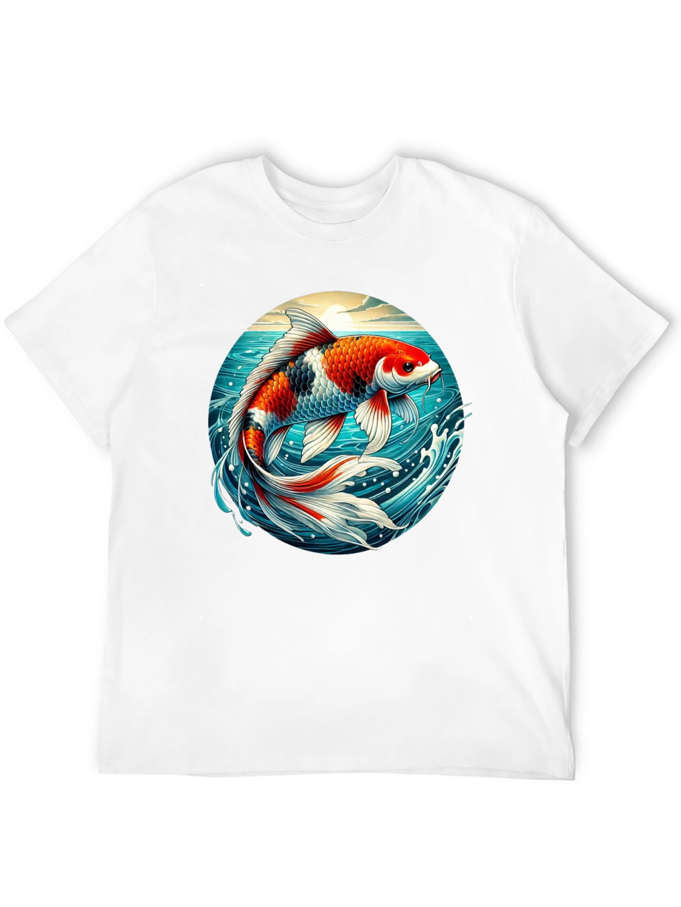 Koi Fish Graphic T-Shirt - Artistic Design