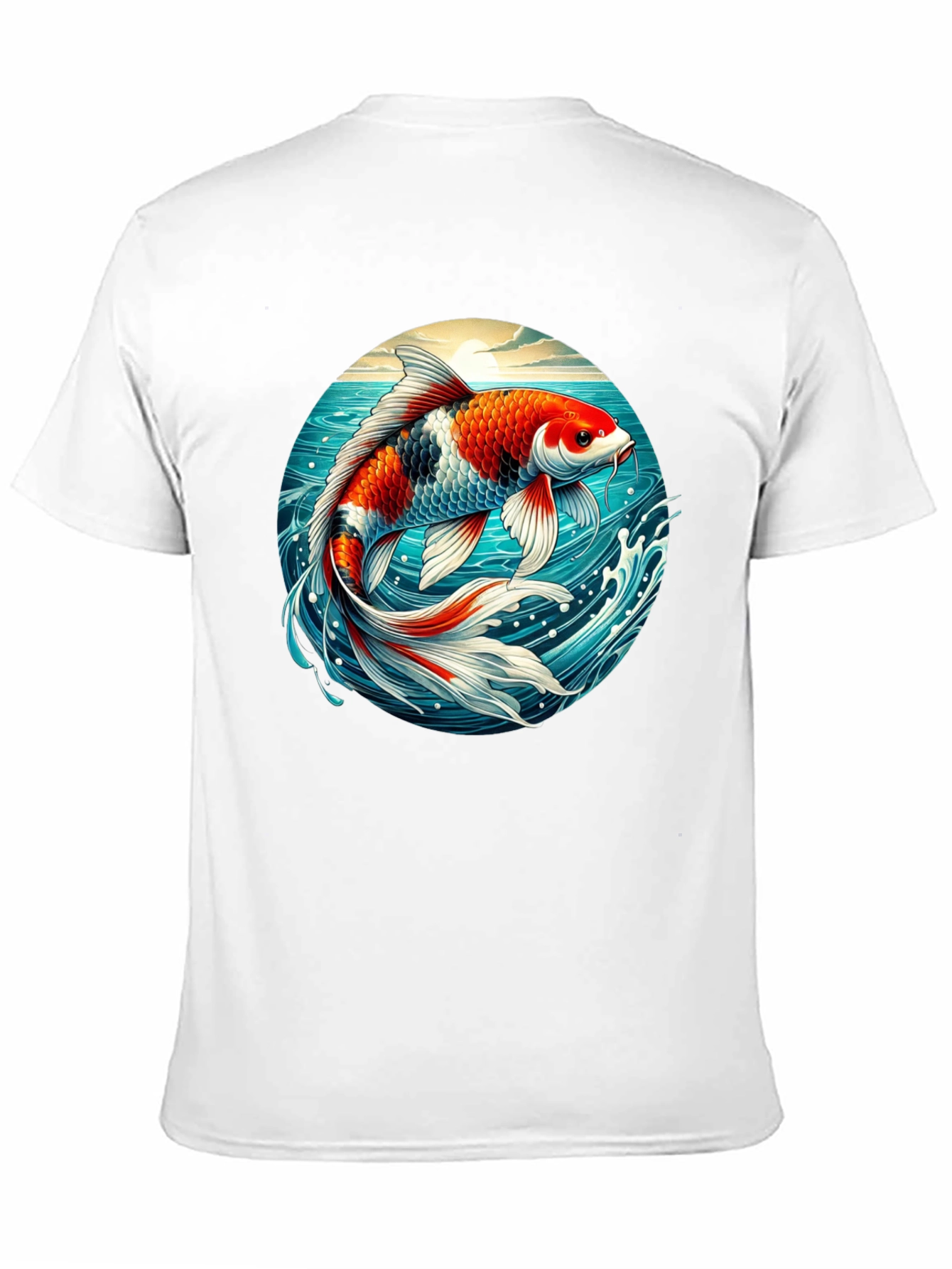 Koi Fish Graphic T-Shirt - Artistic Design