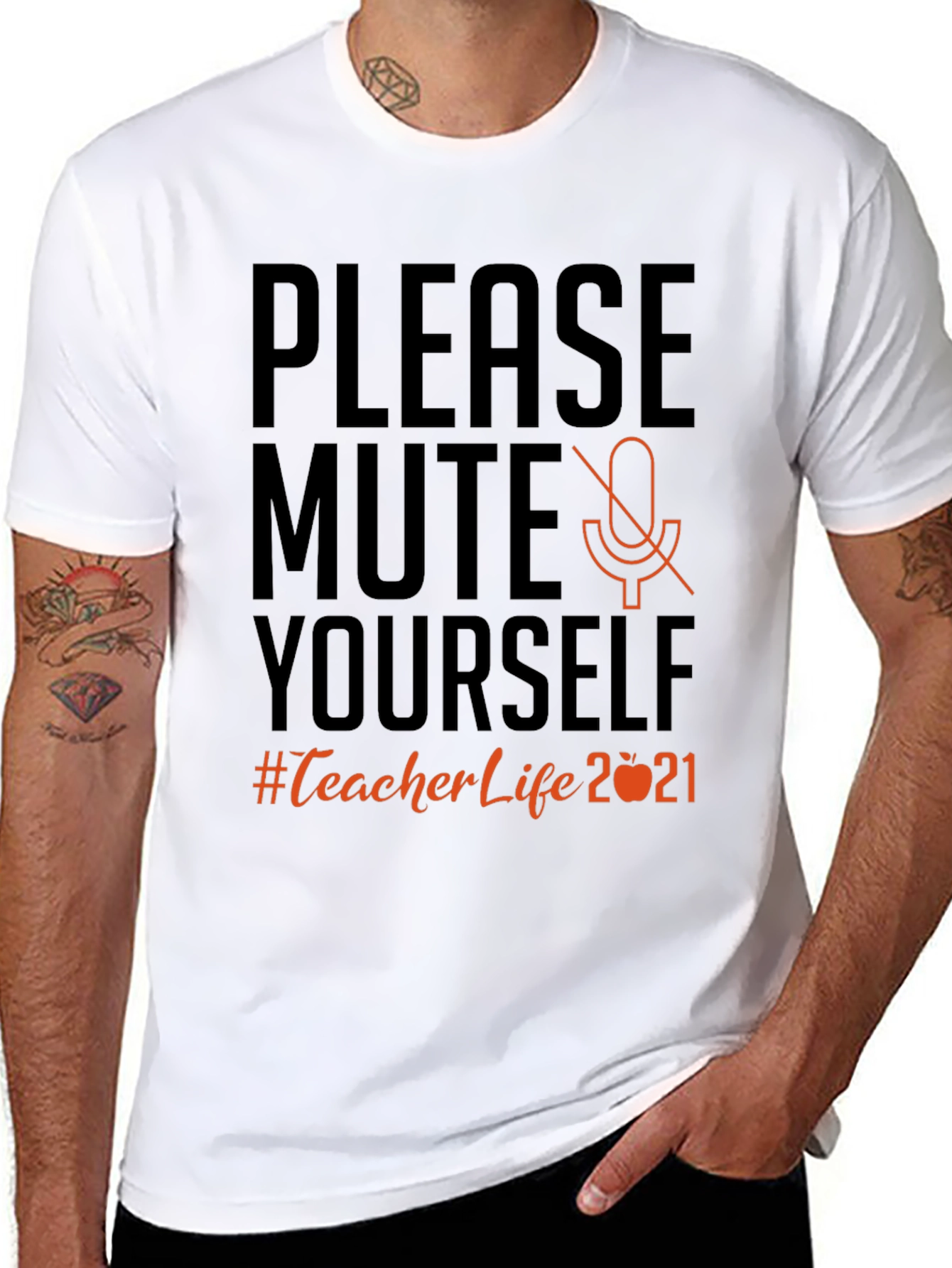Please Mute Yourself Teacher T-Shirt