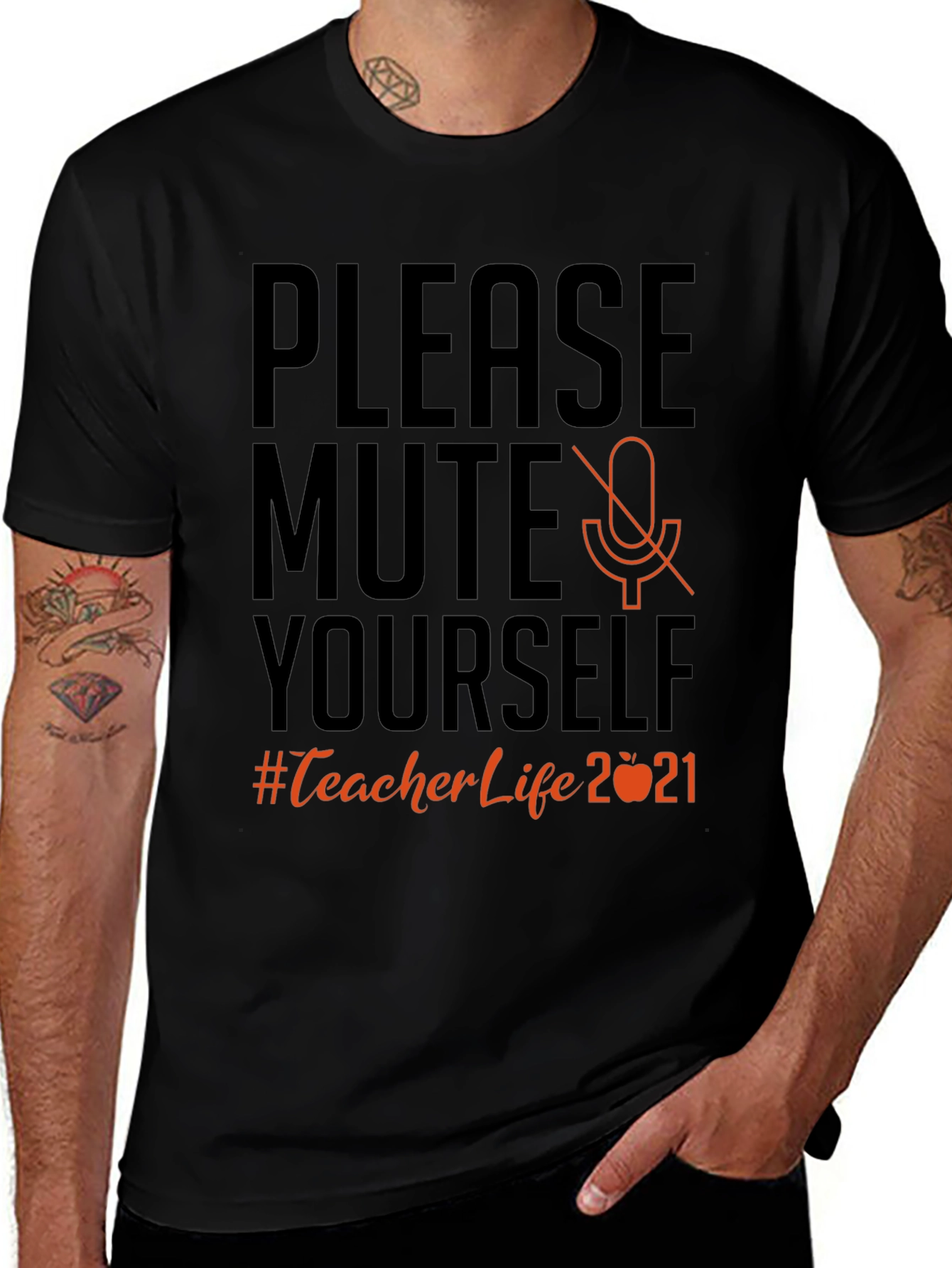 Please Mute Yourself Teacher T-Shirt