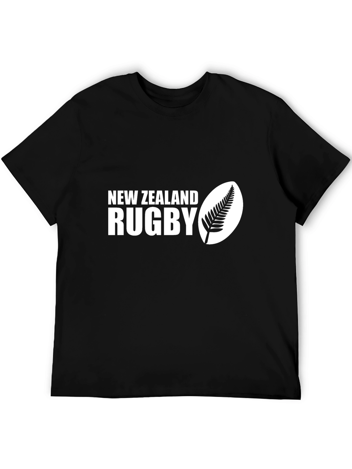 New Zealand Rugby Fern T-Shirt - Black