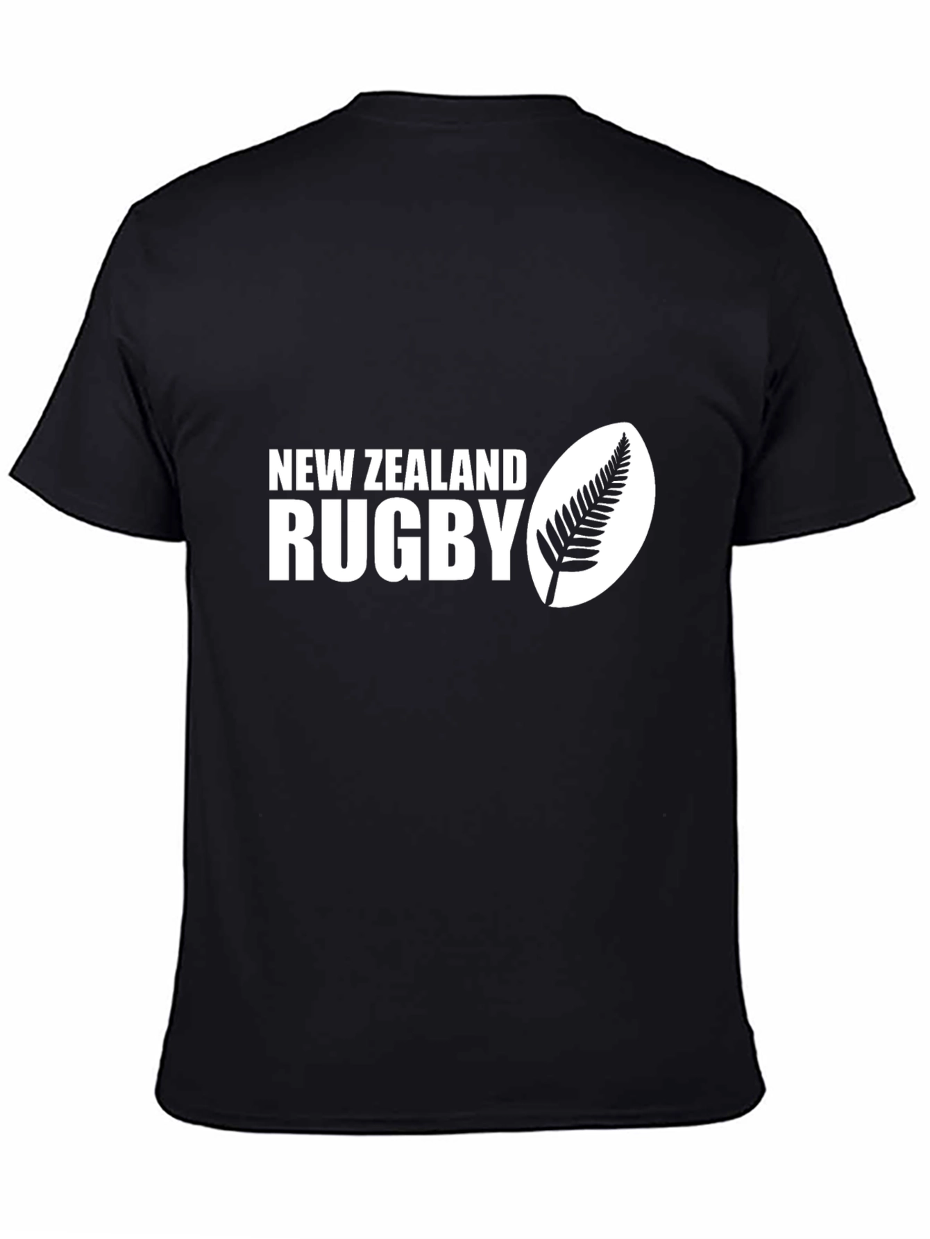 New Zealand Rugby Fern T-Shirt - Black