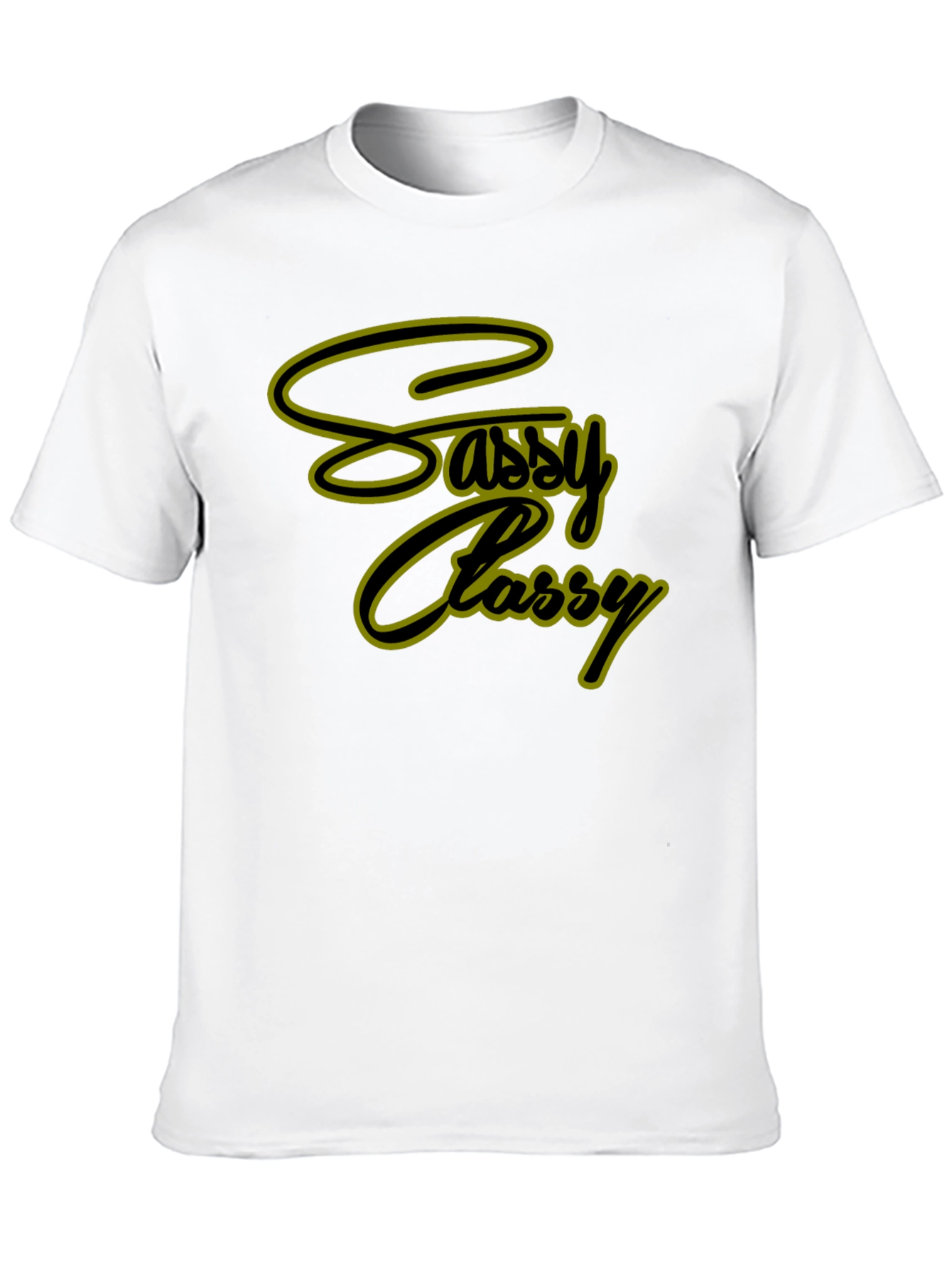 Sassy Classy Graphic Tee - Stylish Black T-Shirt