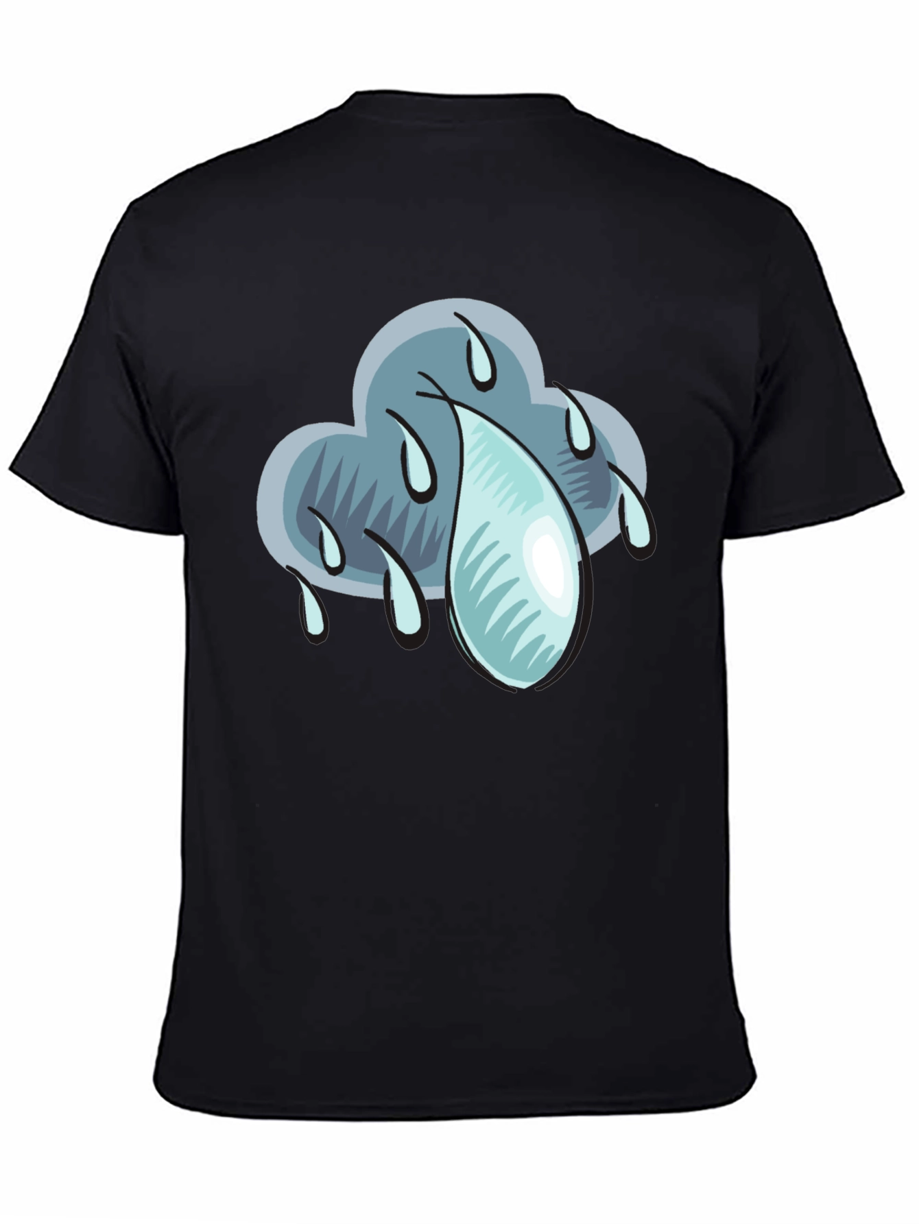 Rain Cloud Graphic T-Shirt - Weather Design