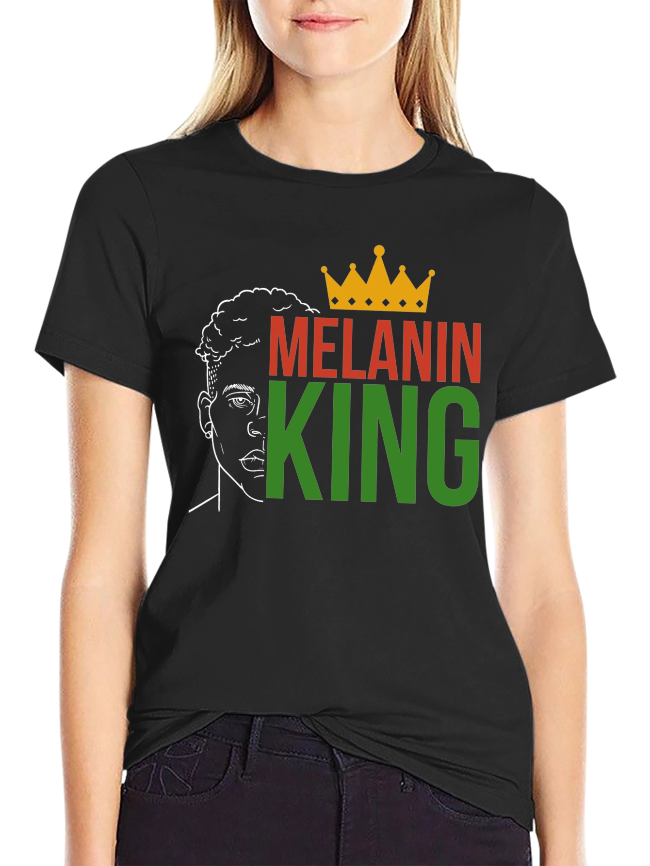 Melanin King Graphic Tee - Black Pride