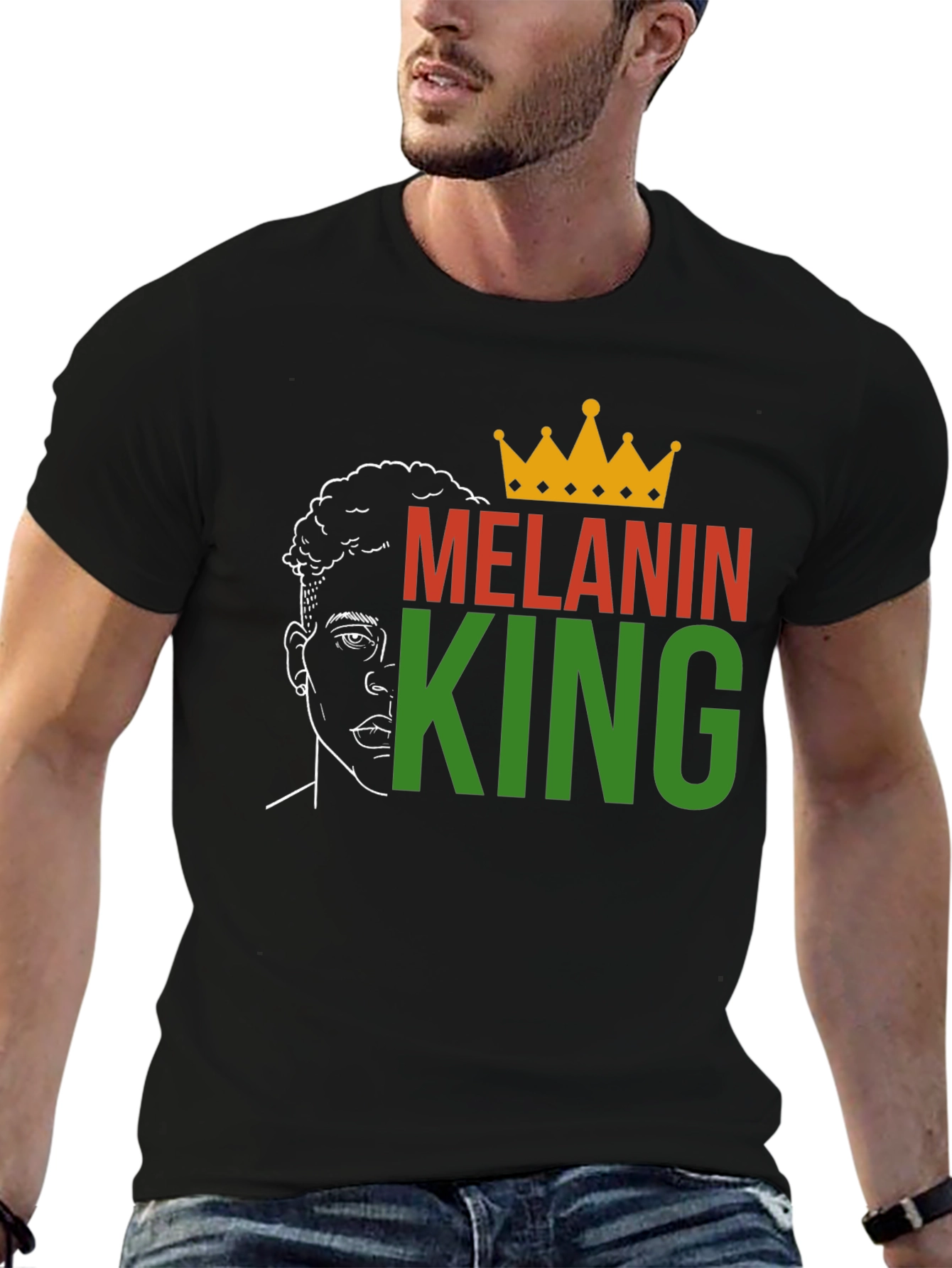 Melanin King Graphic Tee - Black Pride