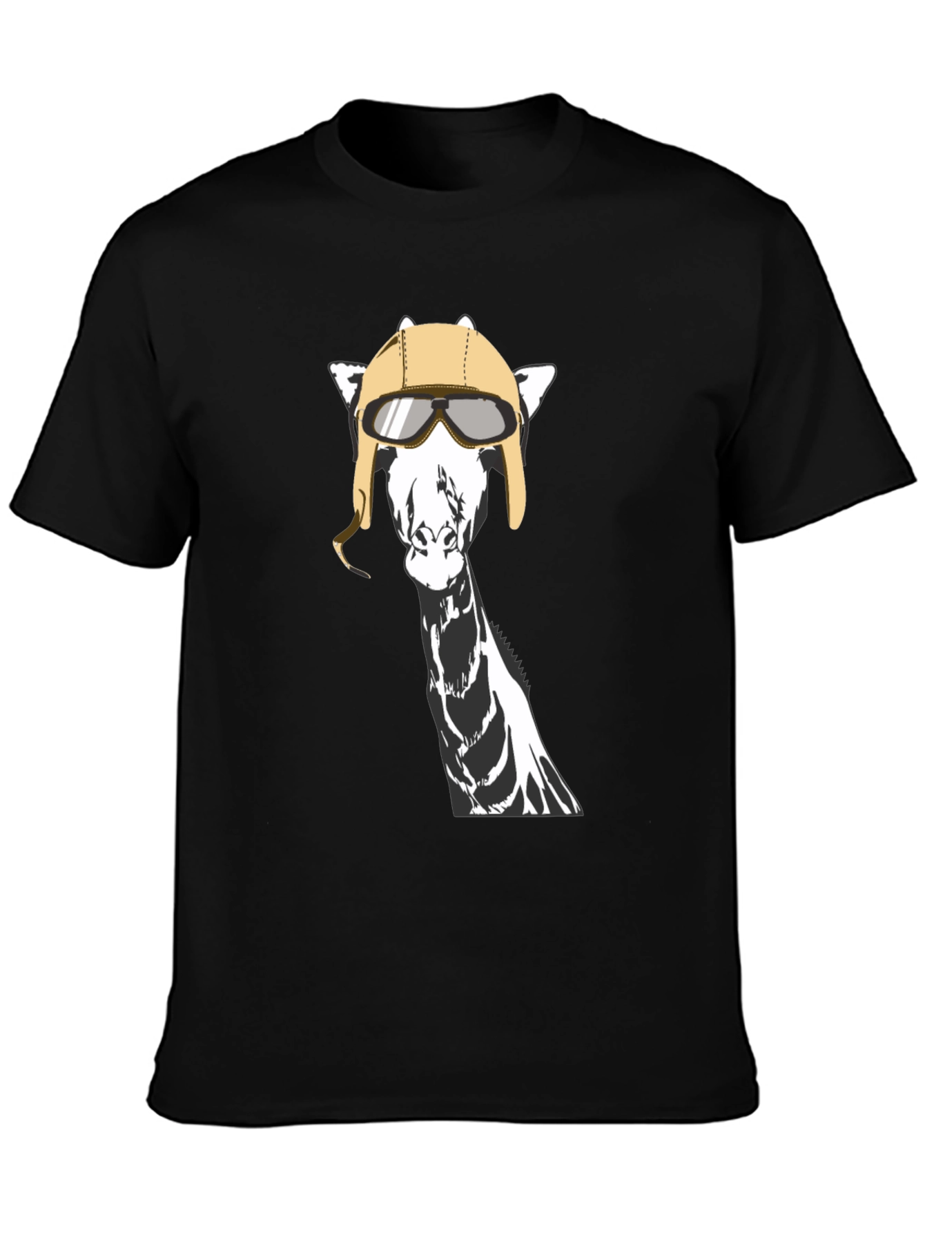 Giraffe Aviator T-Shirt - Unique Graphic Tee