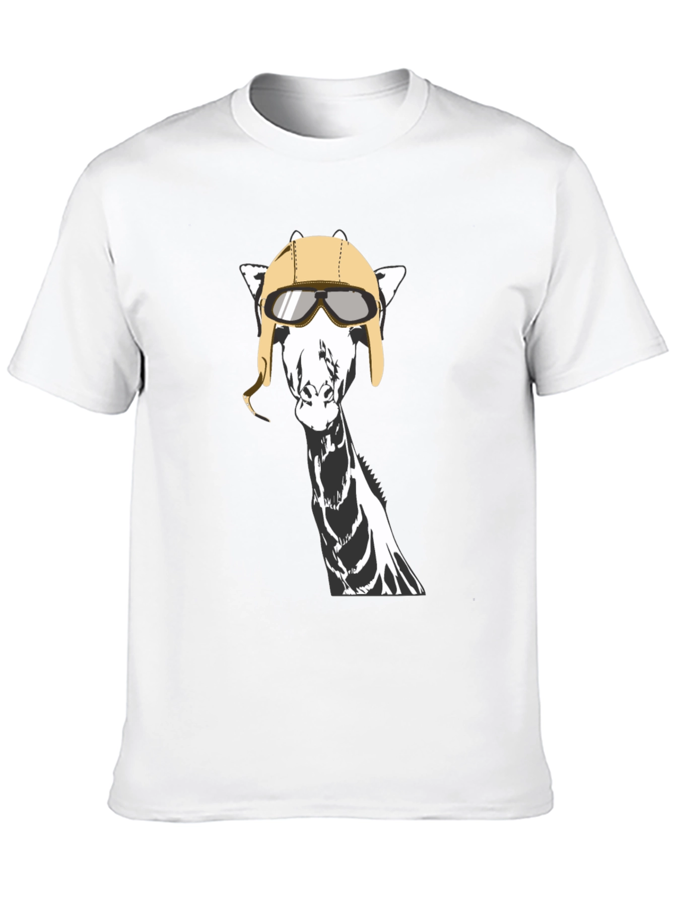 Giraffe Aviator T-Shirt - Unique Graphic Tee