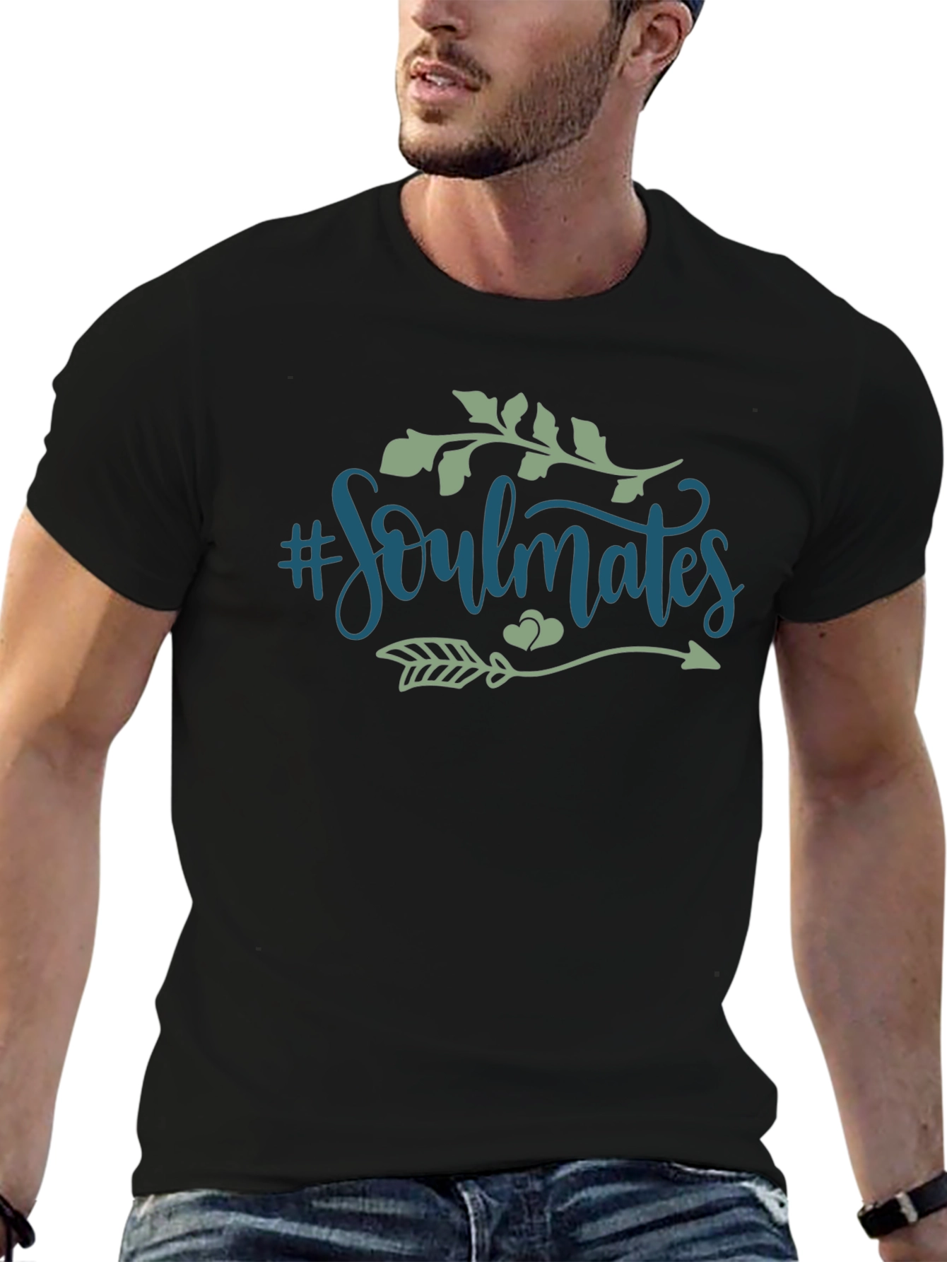 Soulmates Graphic Tee - Stylish & Trendy Black T-Shirt
