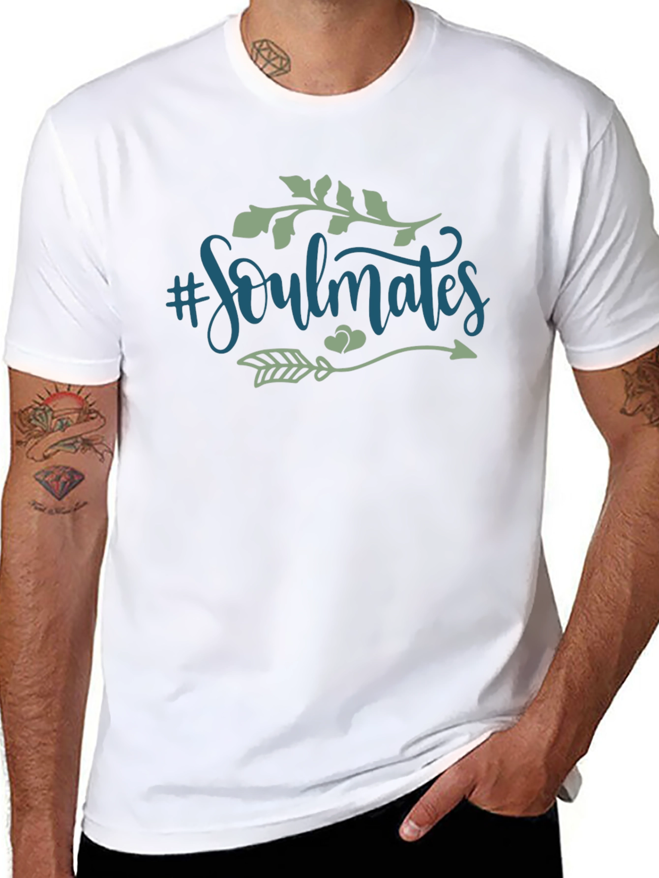 Soulmates Graphic Tee - Stylish & Trendy Black T-Shirt
