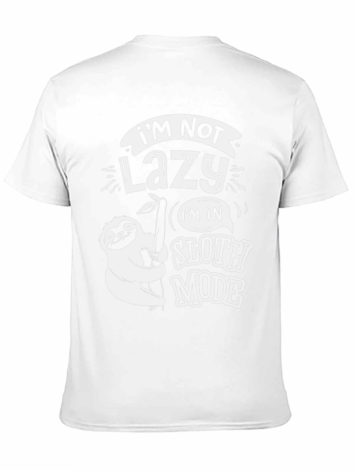 Funny Sloth Mode Black T-Shirt