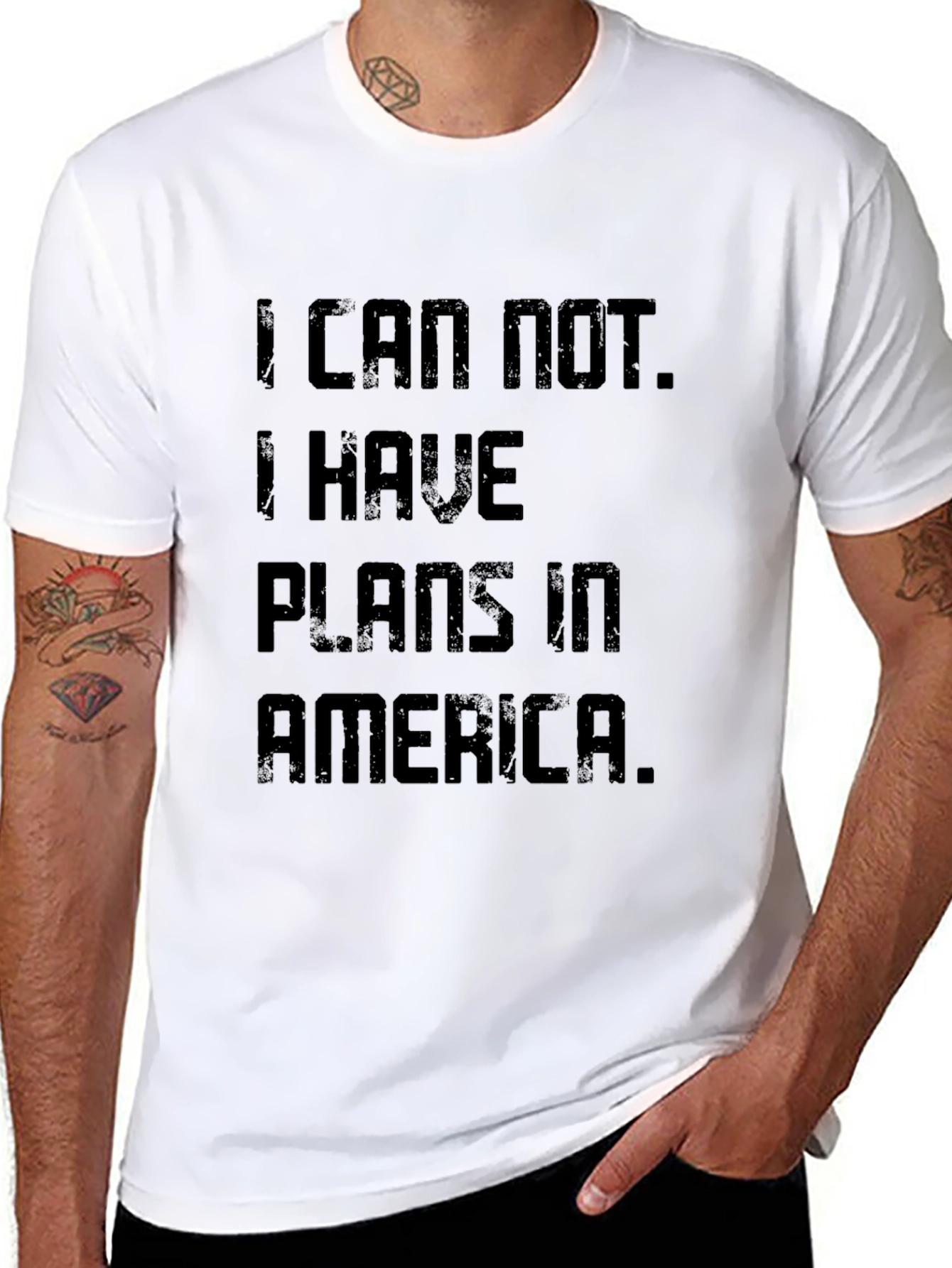 I Can Not. Plans In America T-Shirt