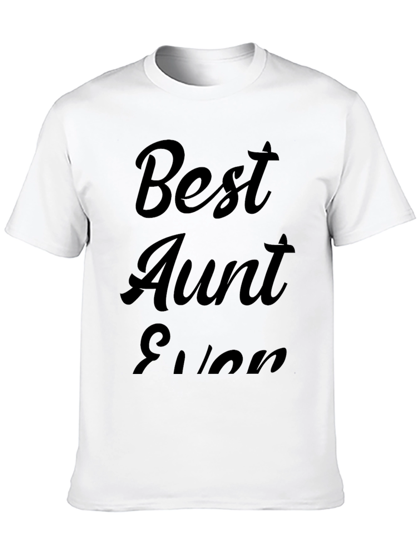 Best Aunt Ever Black Graphic Tee