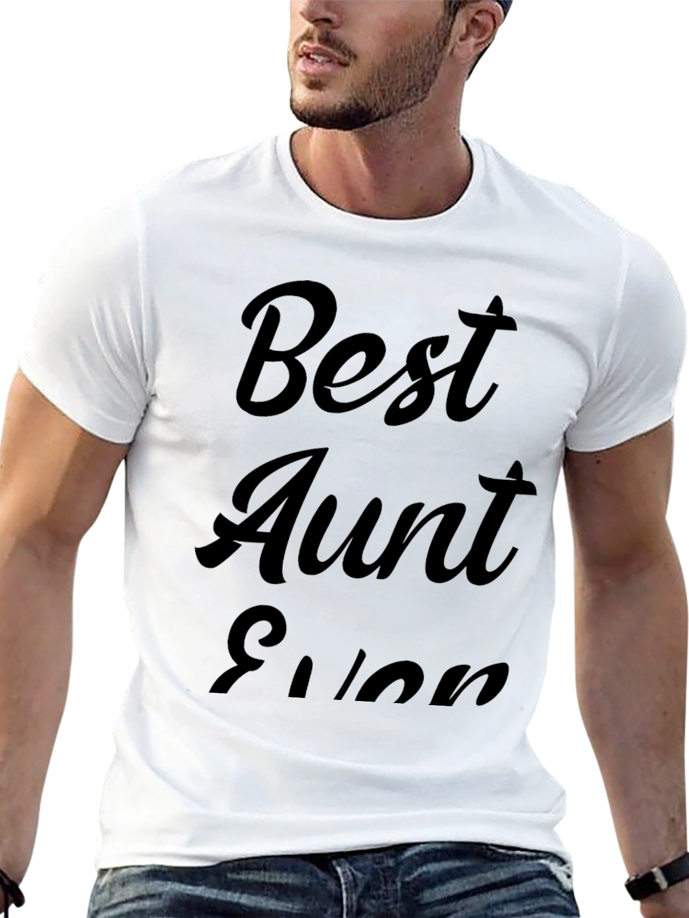 Best Aunt Ever Black Graphic Tee
