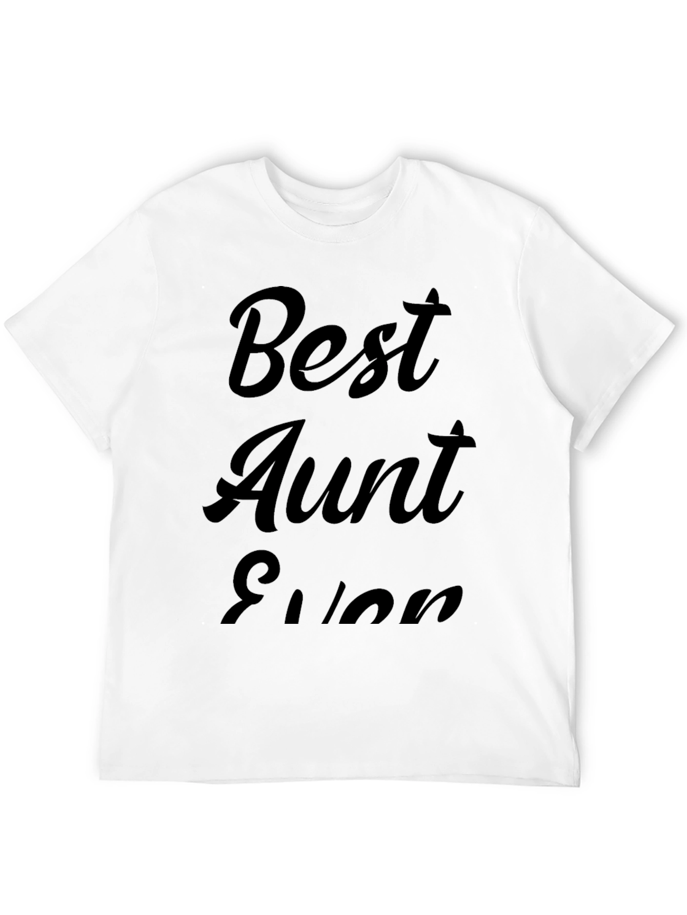 Best Aunt Ever Black Graphic Tee
