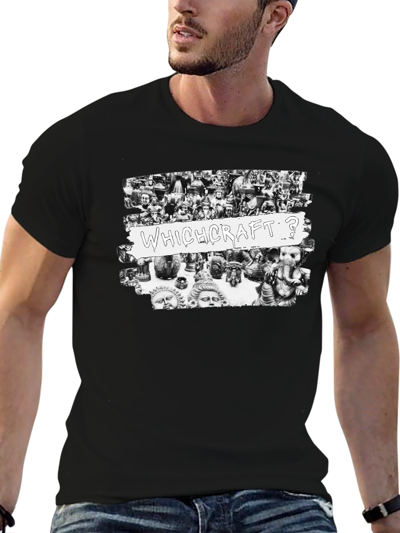 Whichcraft? Graphic Tee - Black T-Shirt