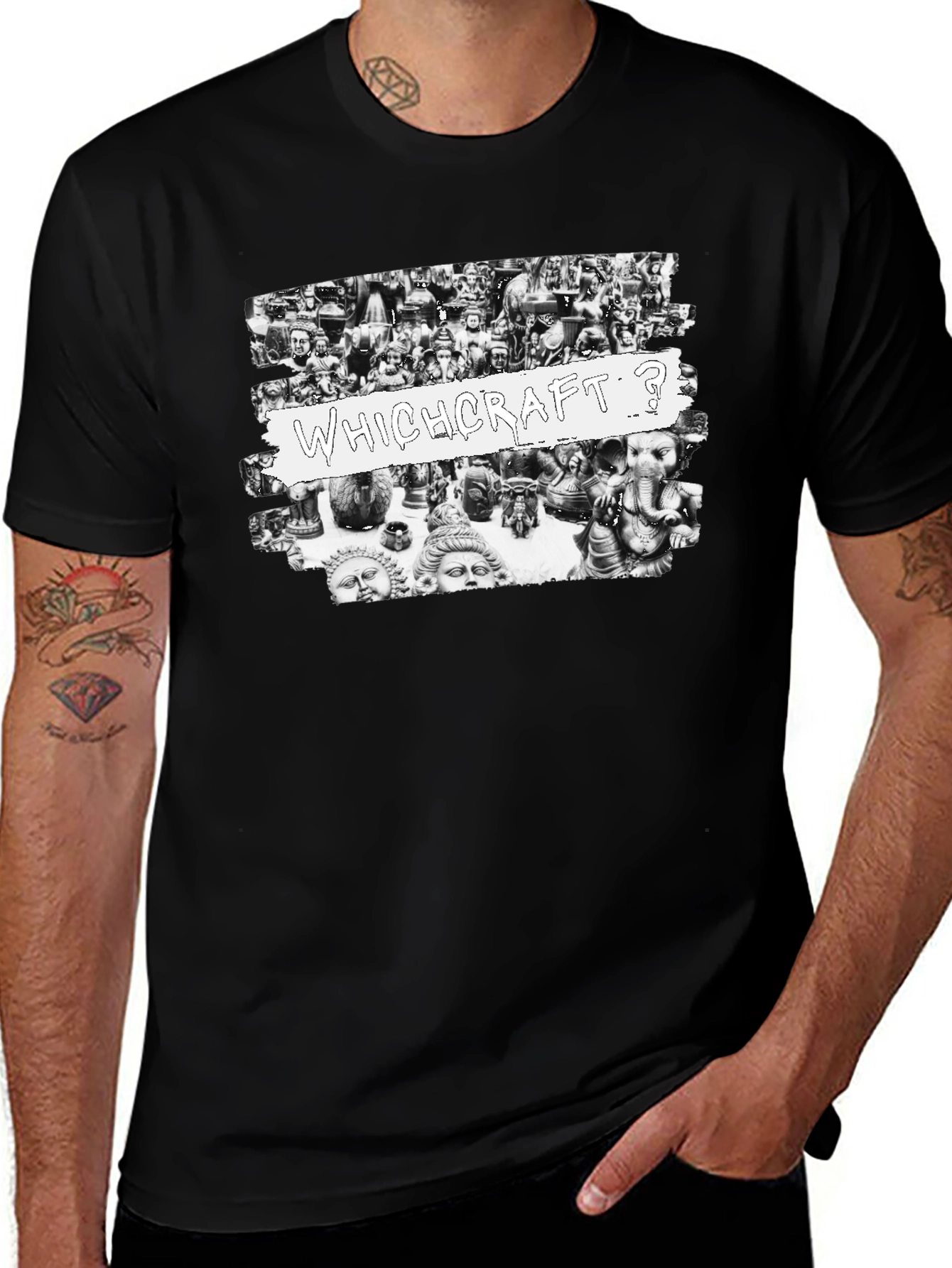 Whichcraft? Graphic Tee - Black T-Shirt