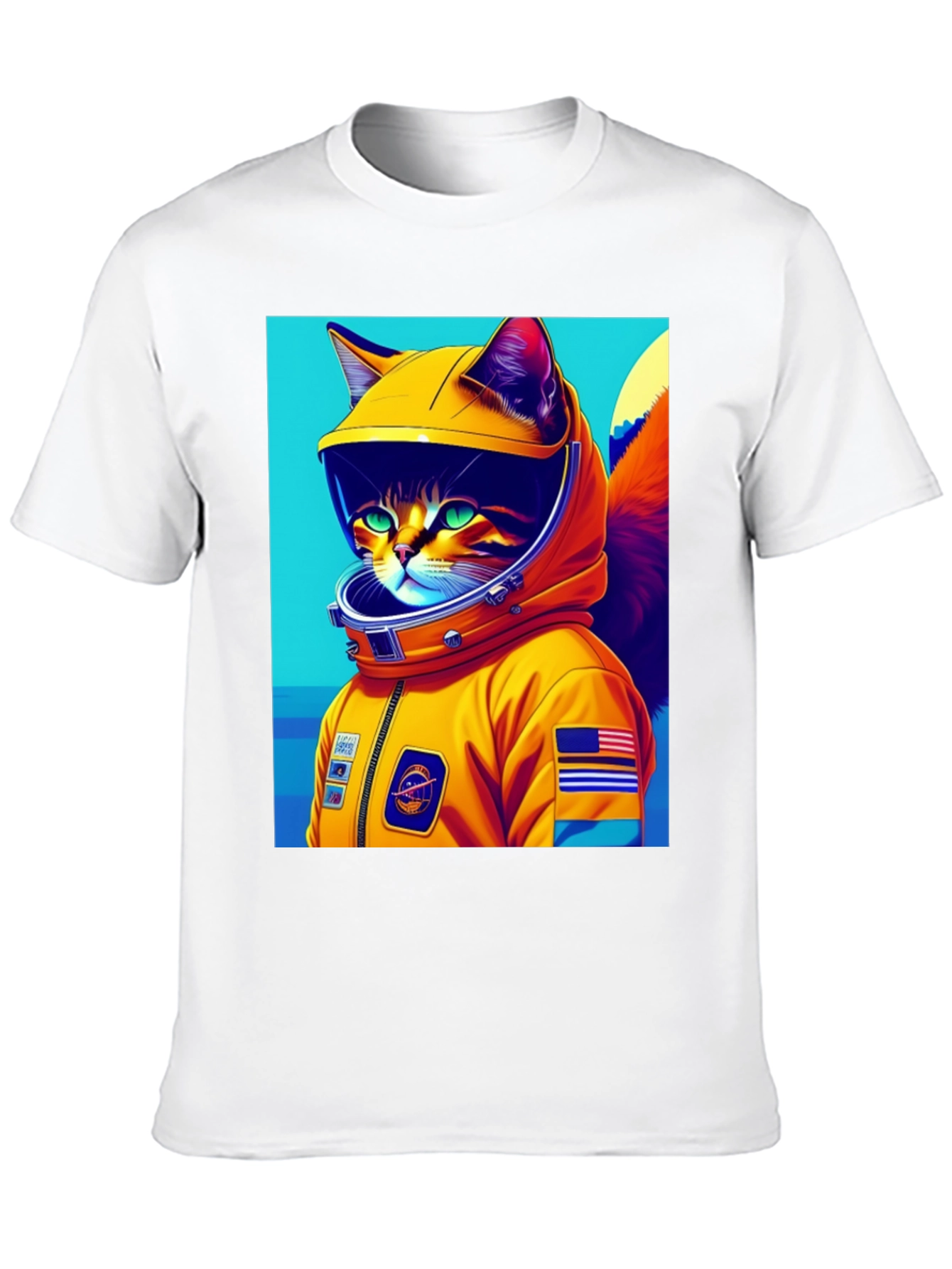 Cosmic Cat Astronaut T-Shirt - Space Adventure!