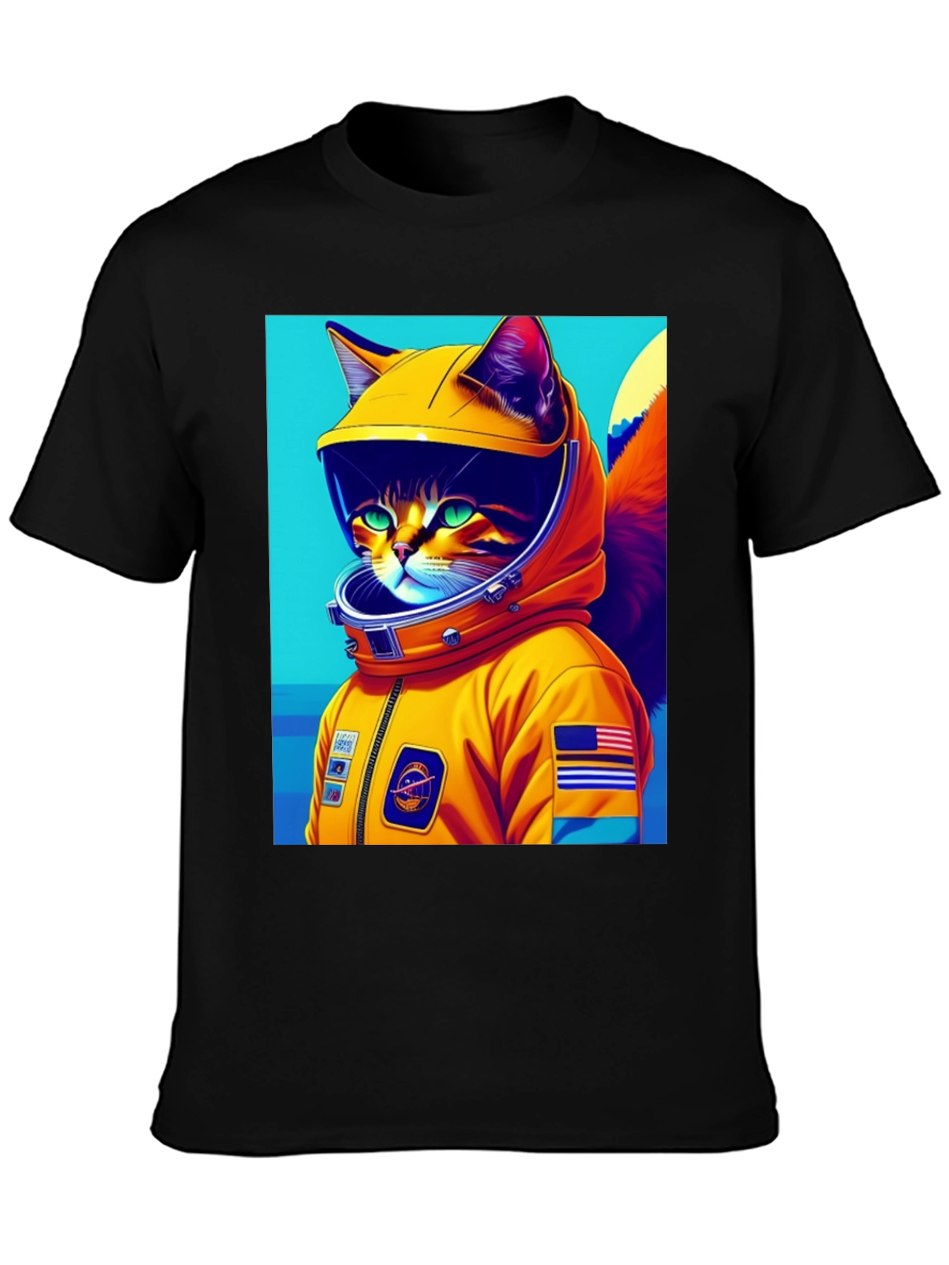 Cosmic Cat Astronaut T-Shirt - Space Adventure!