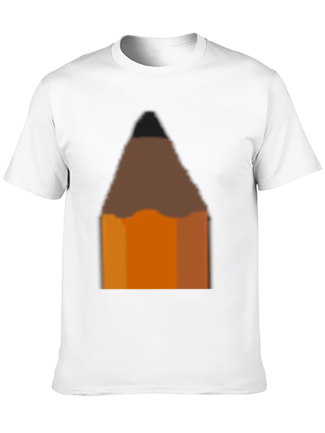 Pencil Graphic Black T-Shirt - Artsy Casual Tee