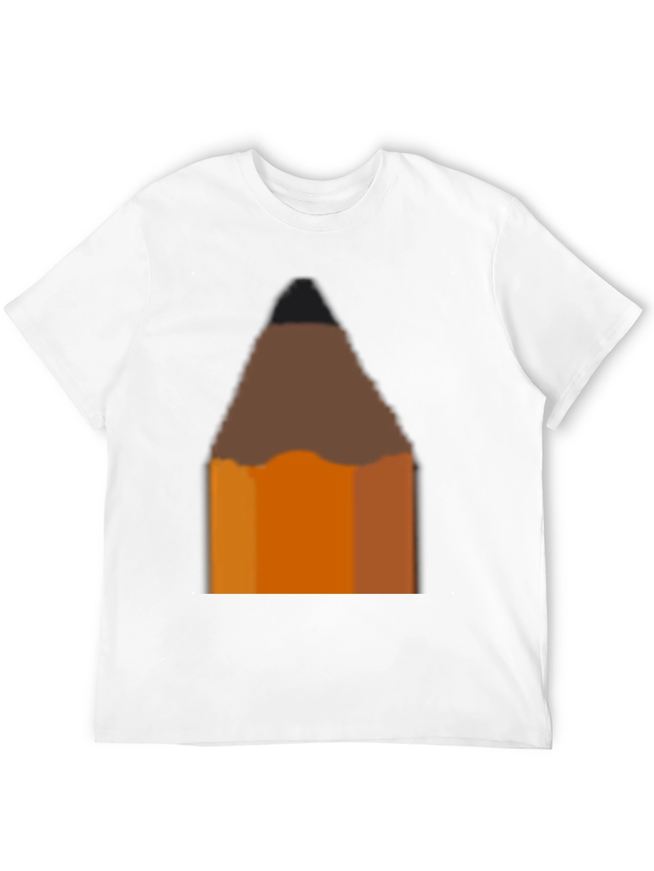 Pencil Graphic Black T-Shirt - Artsy Casual Tee