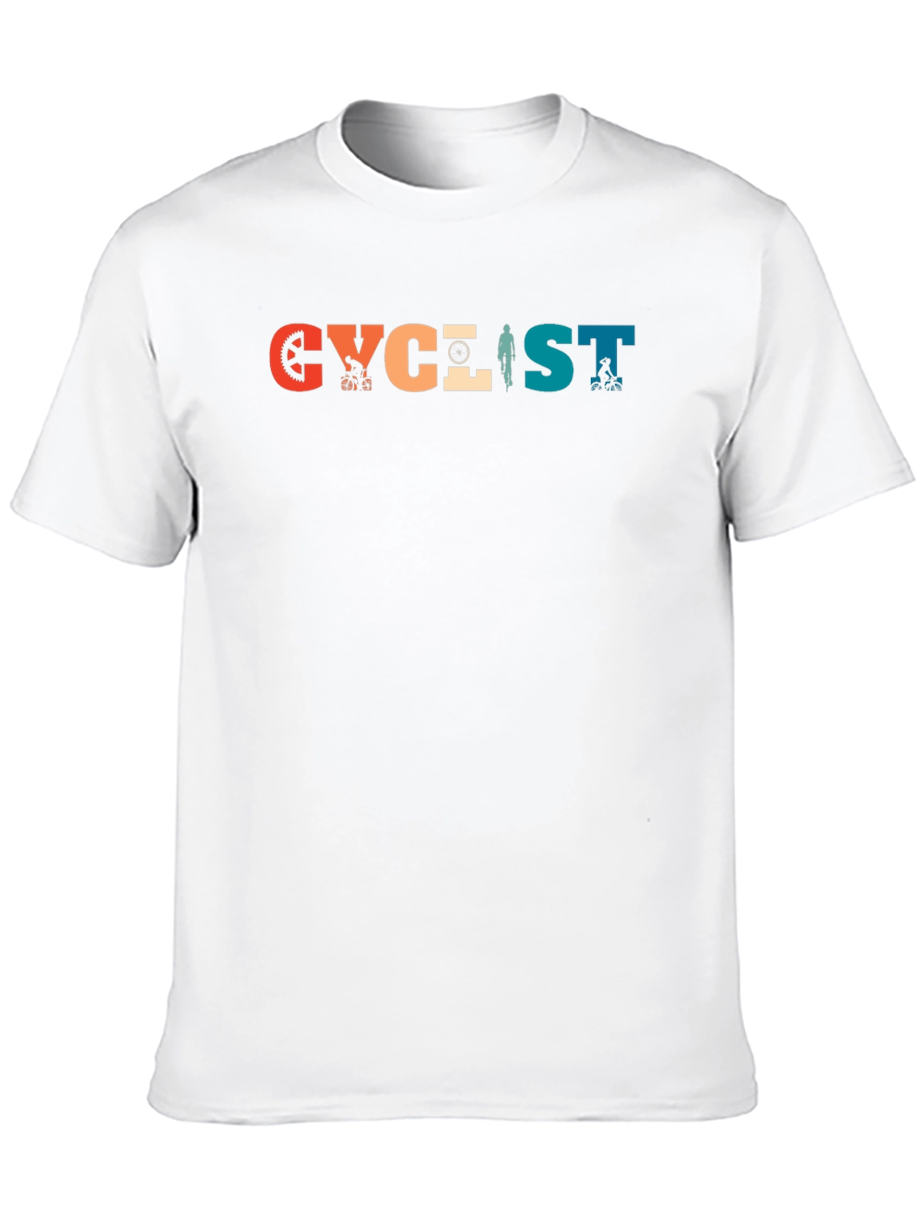 Cyclist Retro Graphic T-Shirt - Black