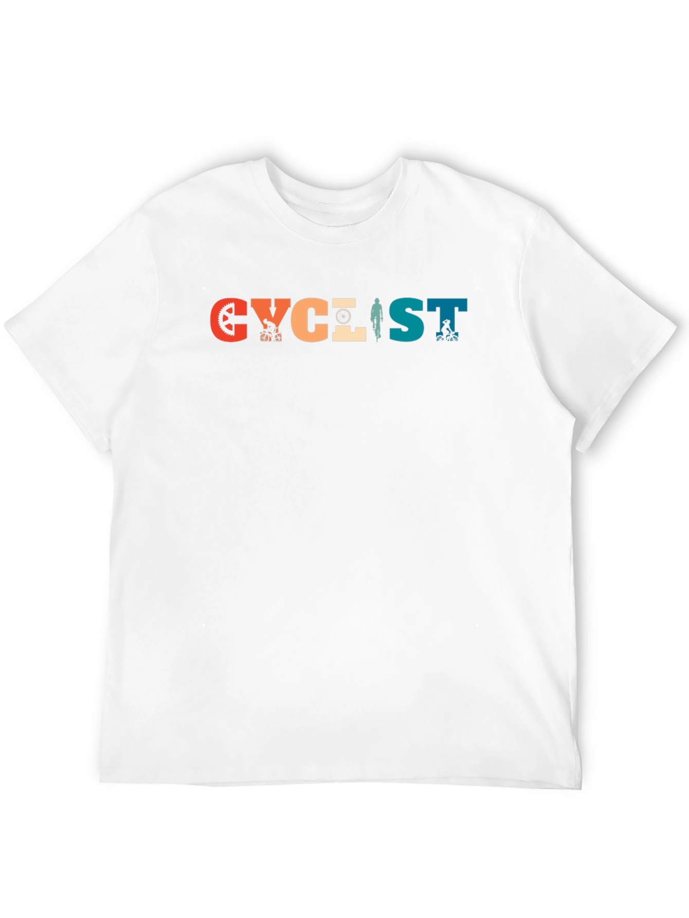 Cyclist Retro Graphic T-Shirt - Black