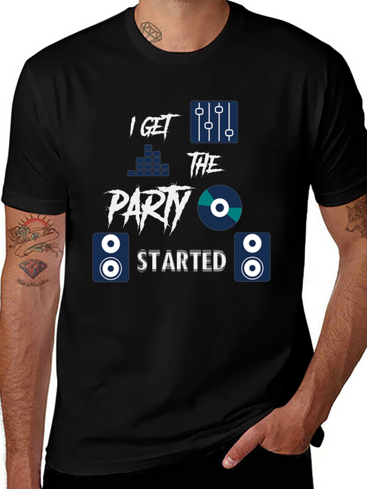 Party Starter Graphic Tee - DJ Music Shirt
