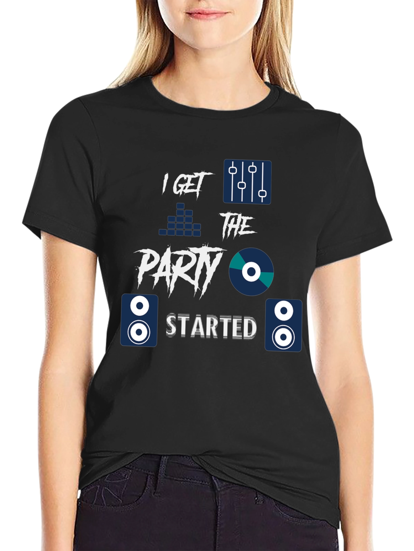 Party Starter Graphic Tee - DJ Music Shirt