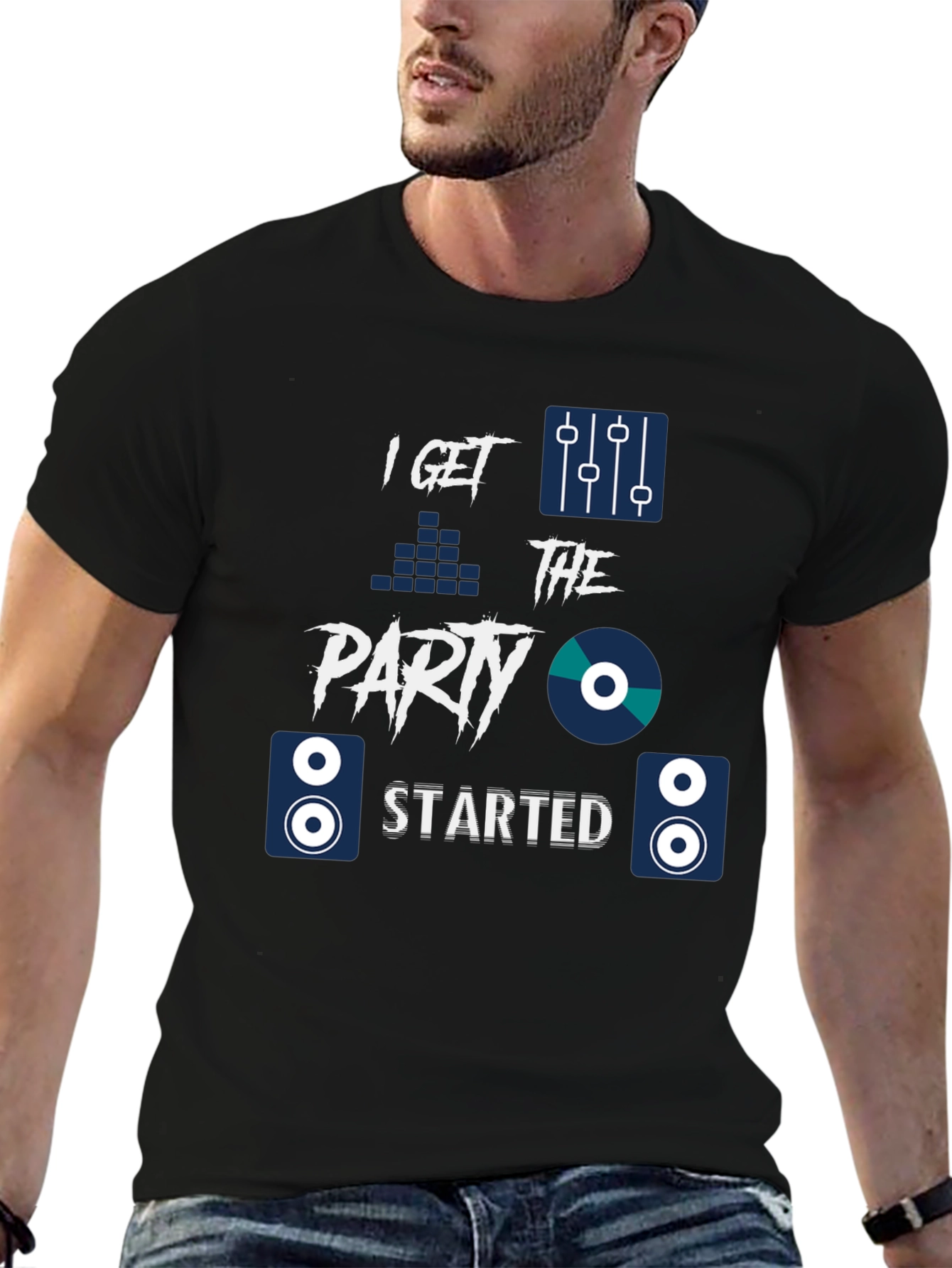 Party Starter Graphic Tee - DJ Music Shirt