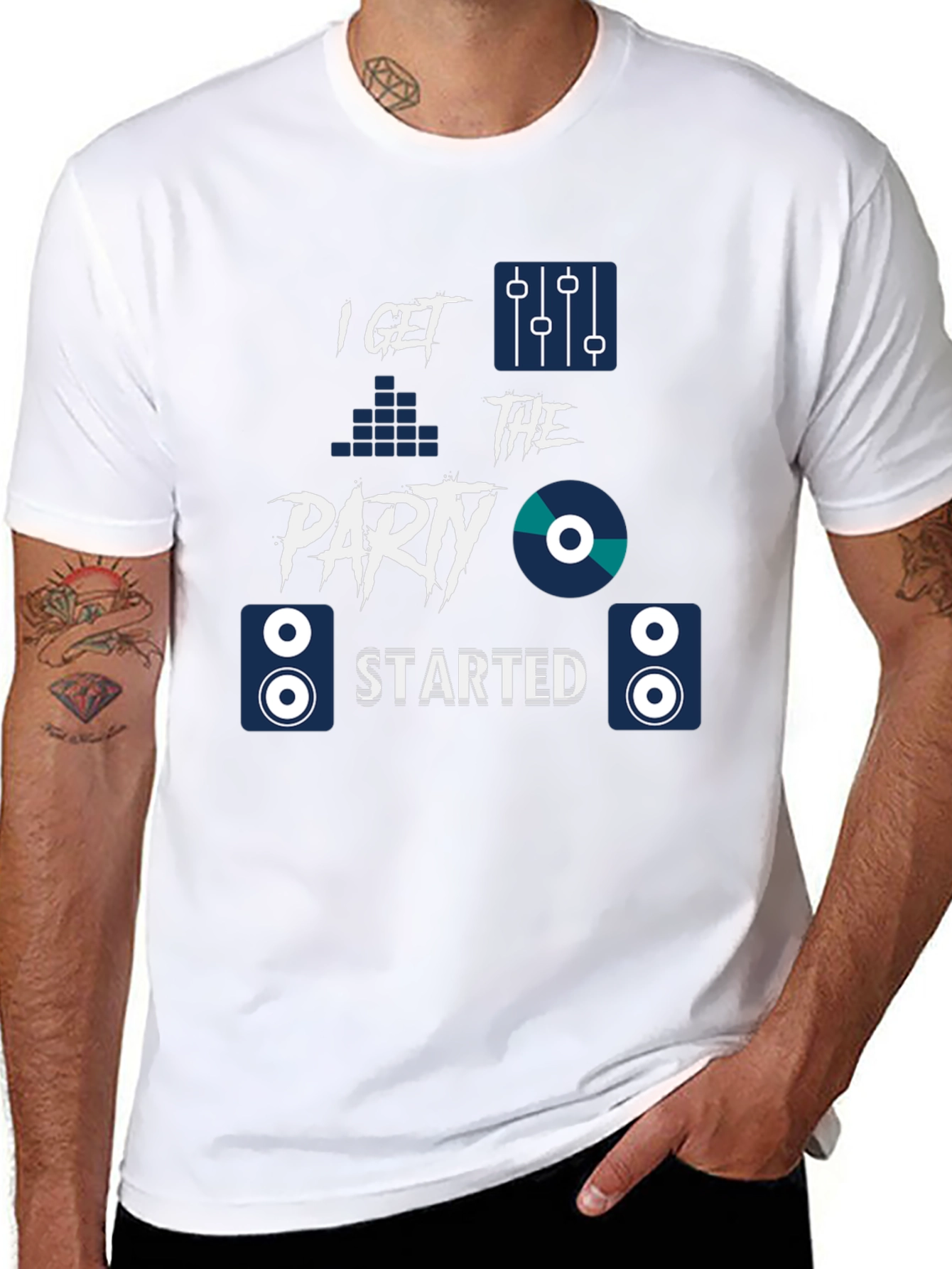 Party Starter Graphic Tee - DJ Music Shirt