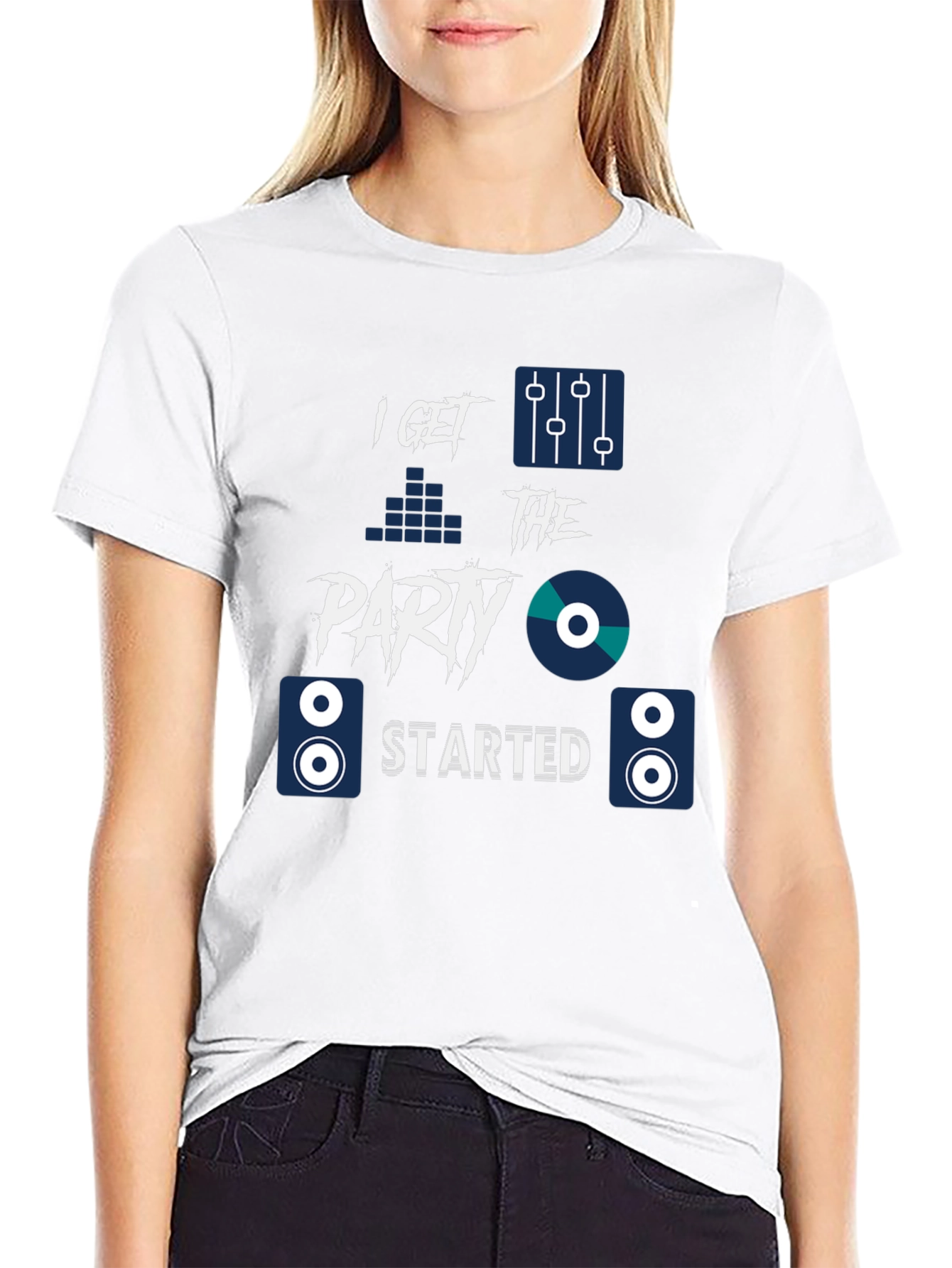 Party Starter Graphic Tee - DJ Music Shirt