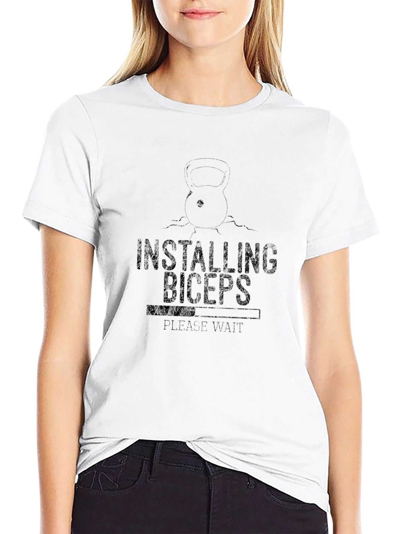Installing Biceps Black T-Shirt