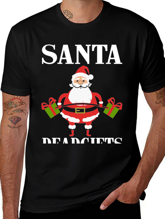 Santa Deadlifts Graphic T-Shirt