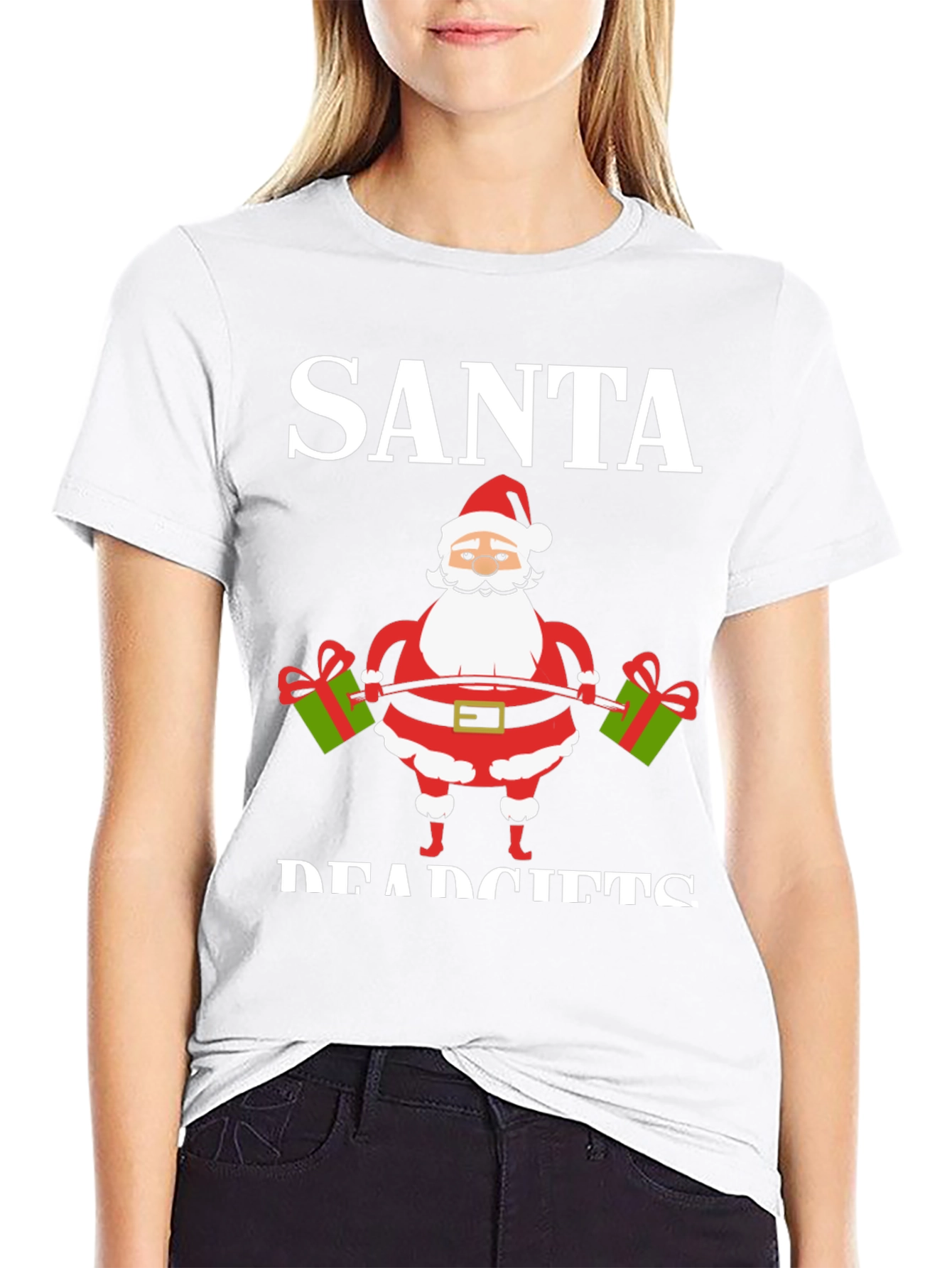 Santa Deadlifts Graphic T-Shirt
