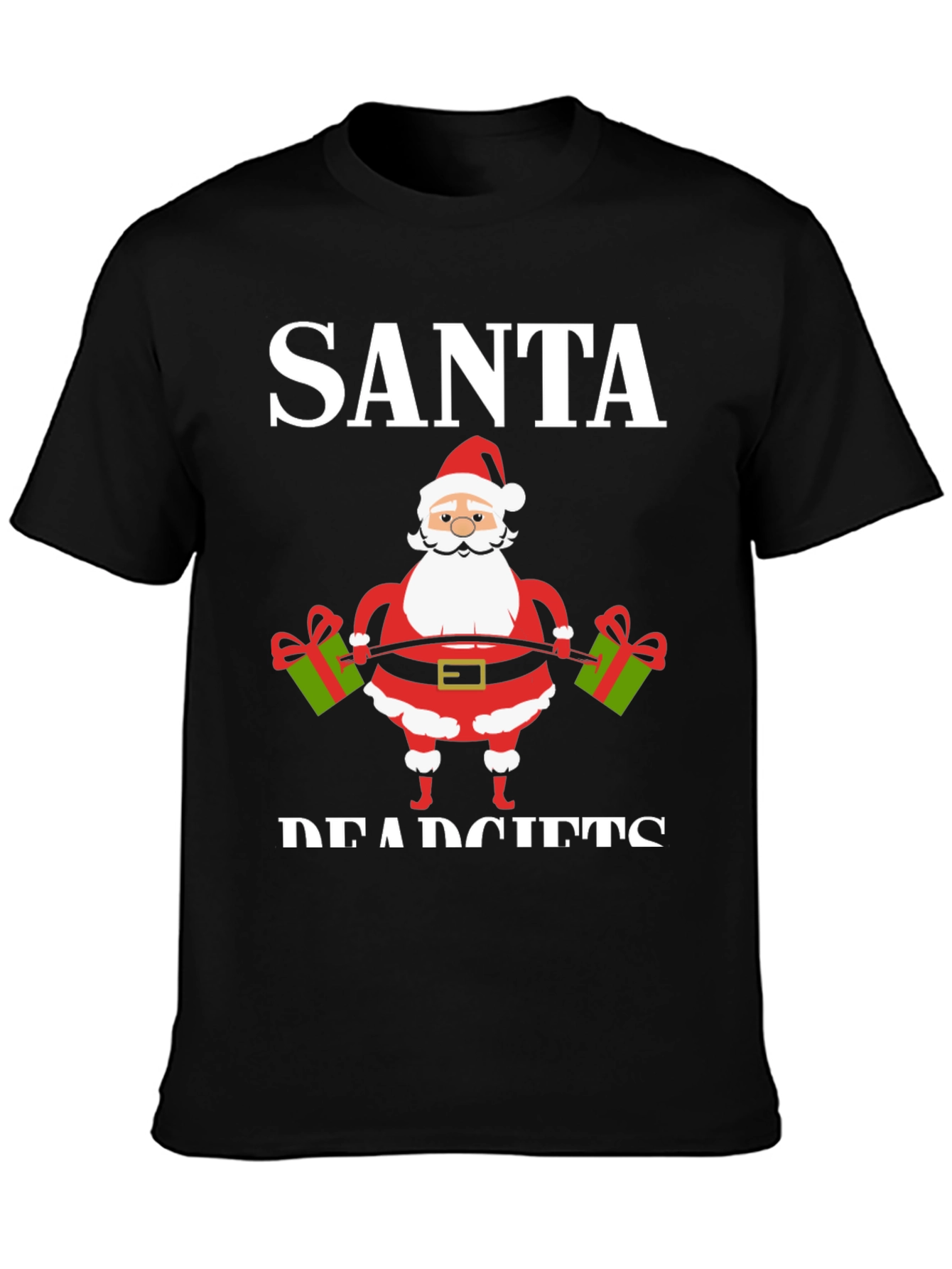 Santa Deadlifts Graphic T-Shirt