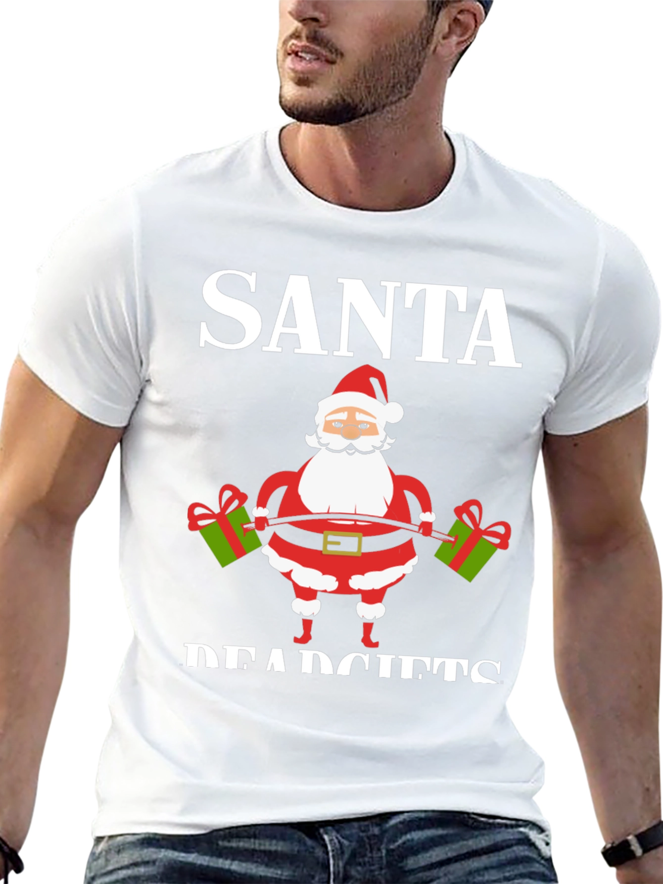 Santa Deadlifts Graphic T-Shirt