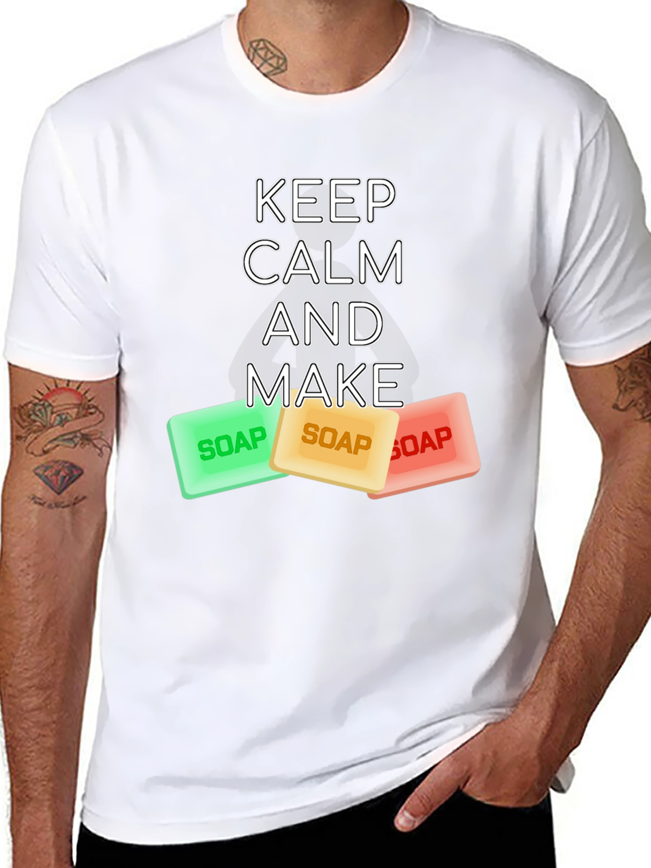 Keep Calm and Make Soap Graphic Tee