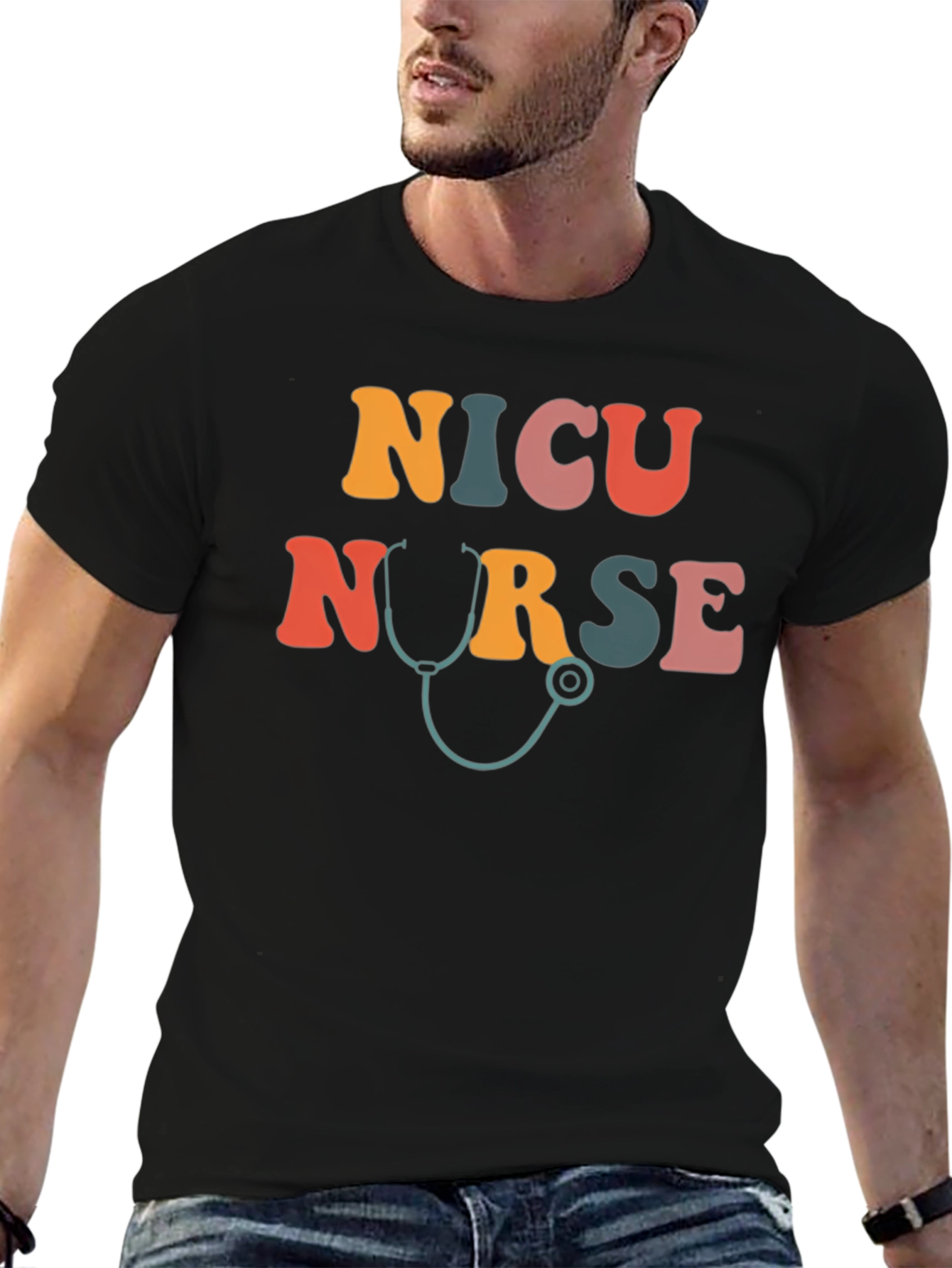 NICU Nurse Retro Style T-Shirt